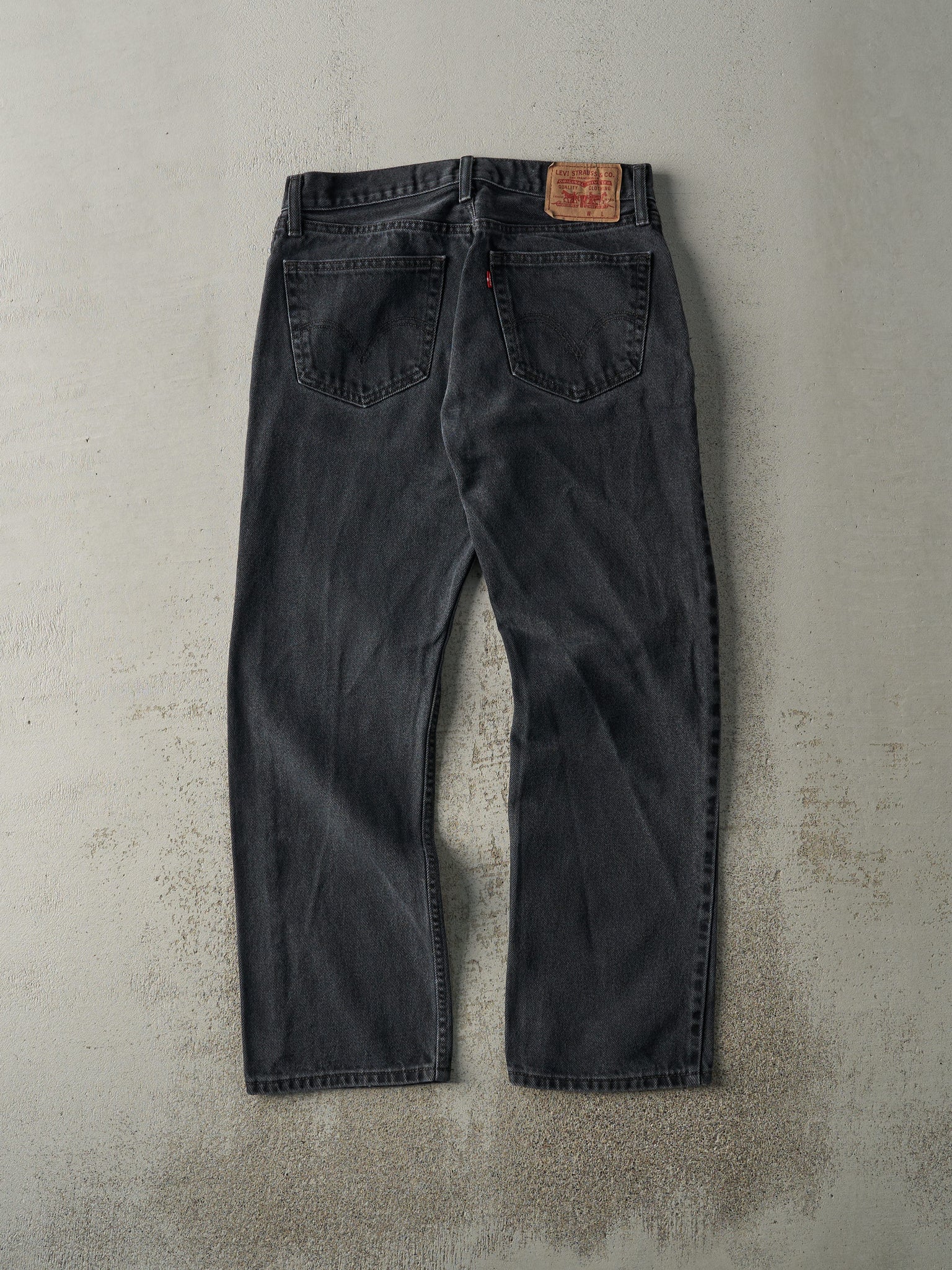 Vintage Y2K Faded Black Levi s 505 Denim Pants 32x29.5