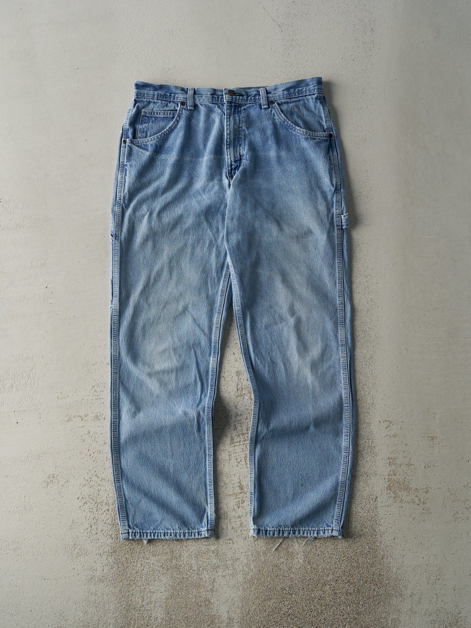 Vintage 90s Light Wash Key Apparel Carpenter Jeans (34x31.5)