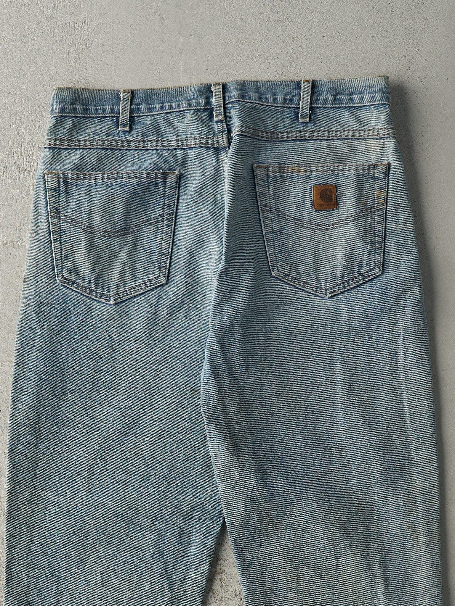 Vintage 90s Light Wash Carhartt Jeans (35.5x30)