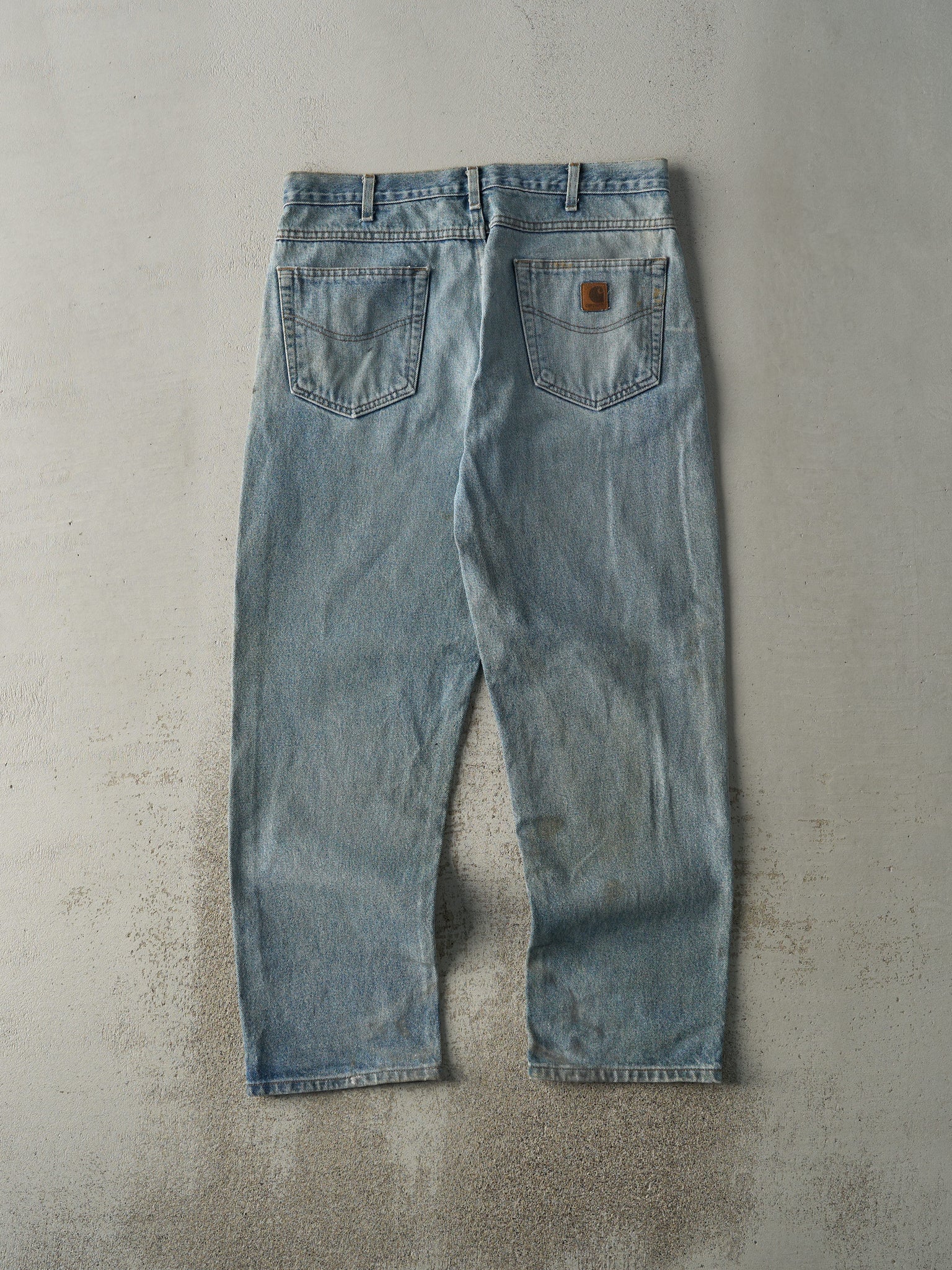 Vintage 90s Light Wash Carhartt Jeans (35.5x30)