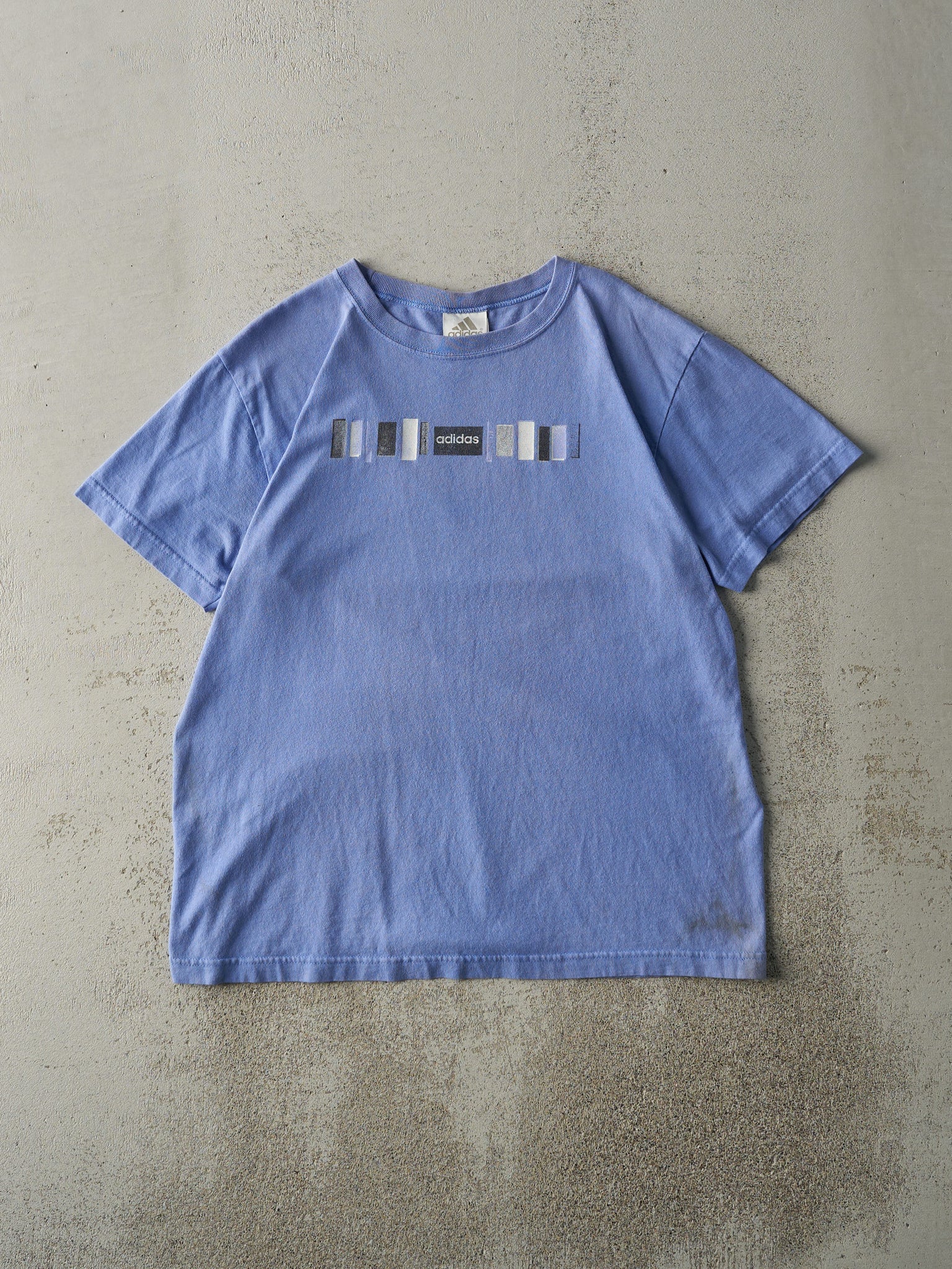 Vintage Y2K Periwinkle Blue Adidas Tee (M)