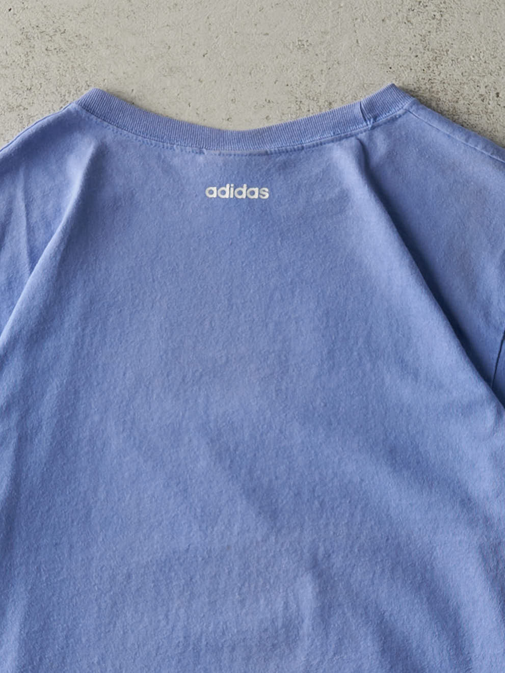 Vintage Y2K Periwinkle Blue Adidas Tee (M)