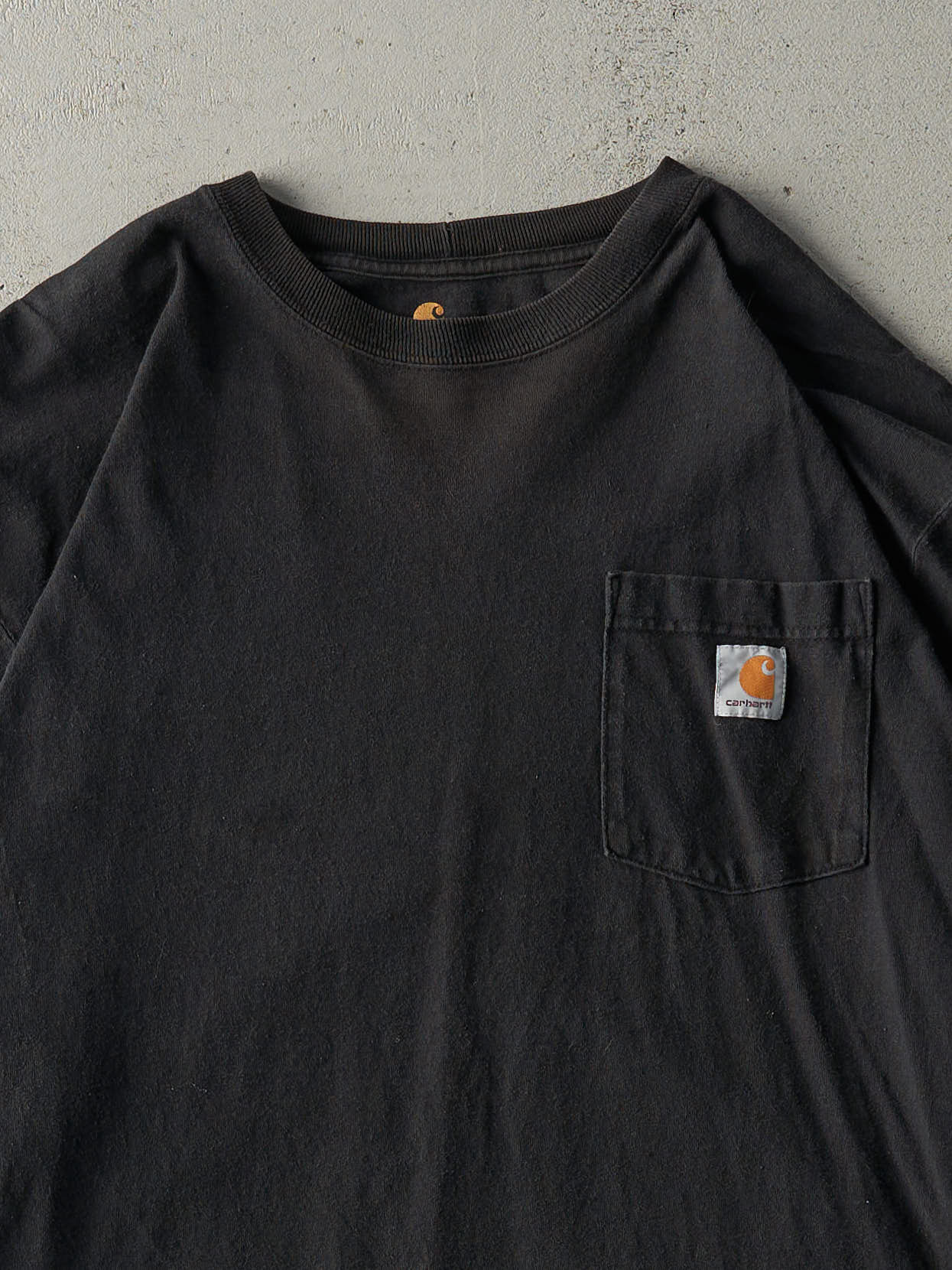 Vintage Y2K Black Carhartt Pocket Long Sleeve (XXL)