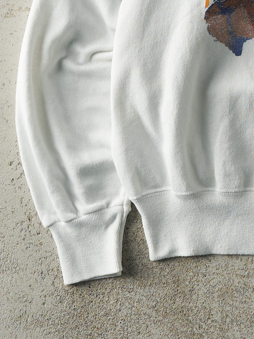 Vintage 90s White University of Pittsburgh Panthers Crewneck (L)