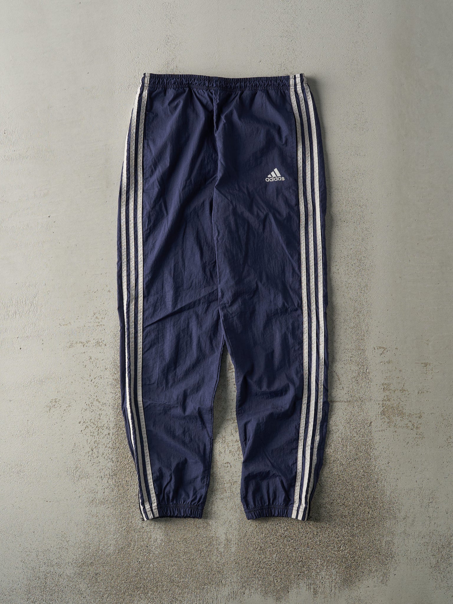 Vintage 90s Navy Blue Adidas Track Pants (32x29.5)