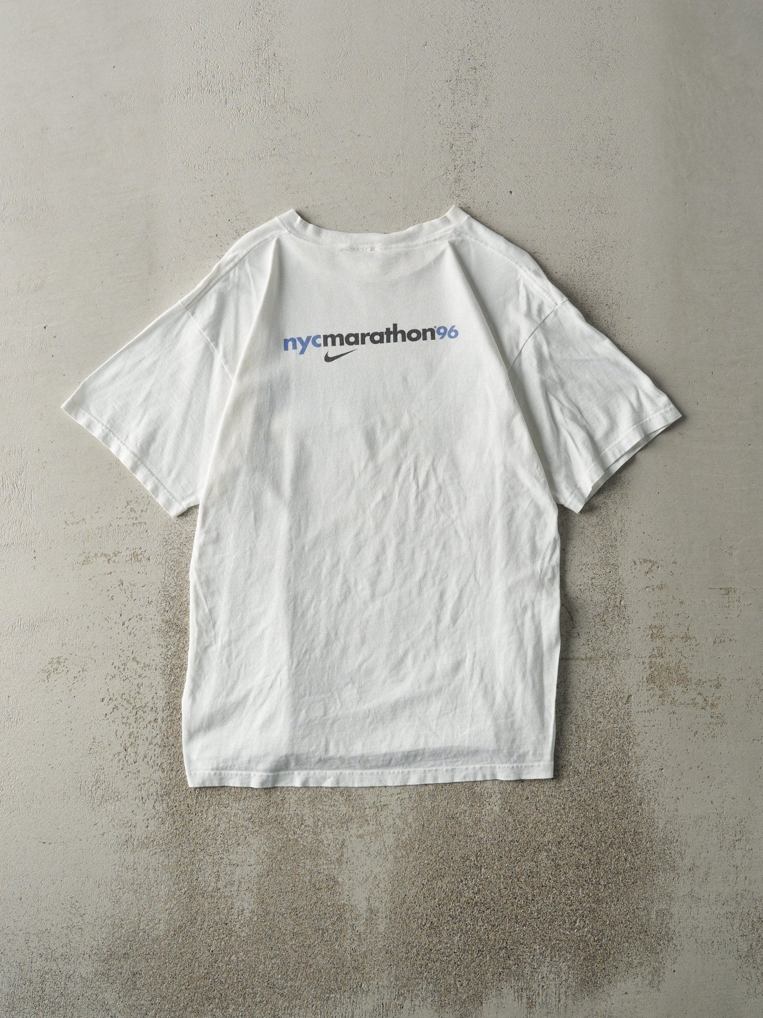 Vintage 96' White New York City Marathon Tee (M)