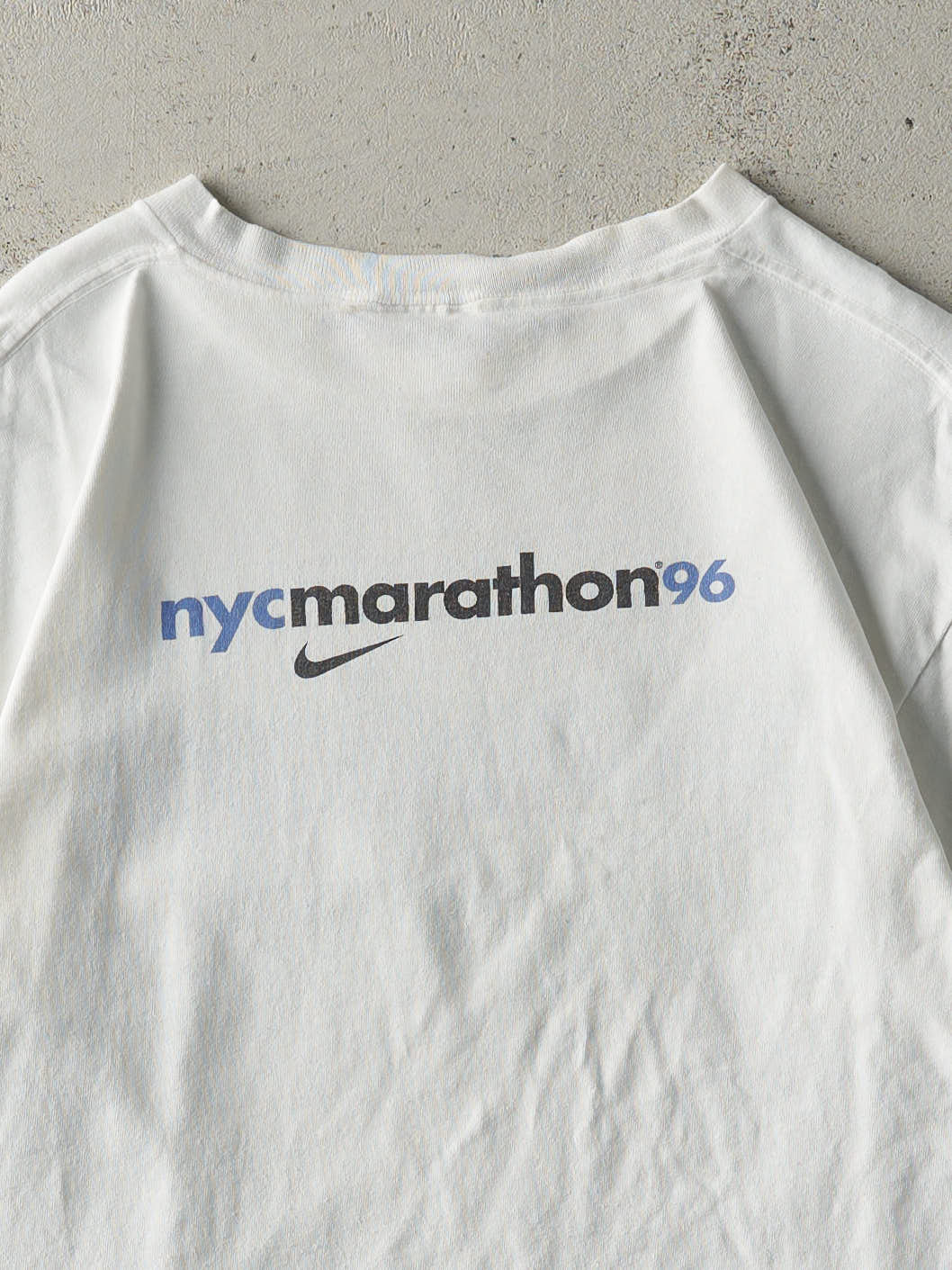 Vintage 96' White New York City Marathon Tee (M)