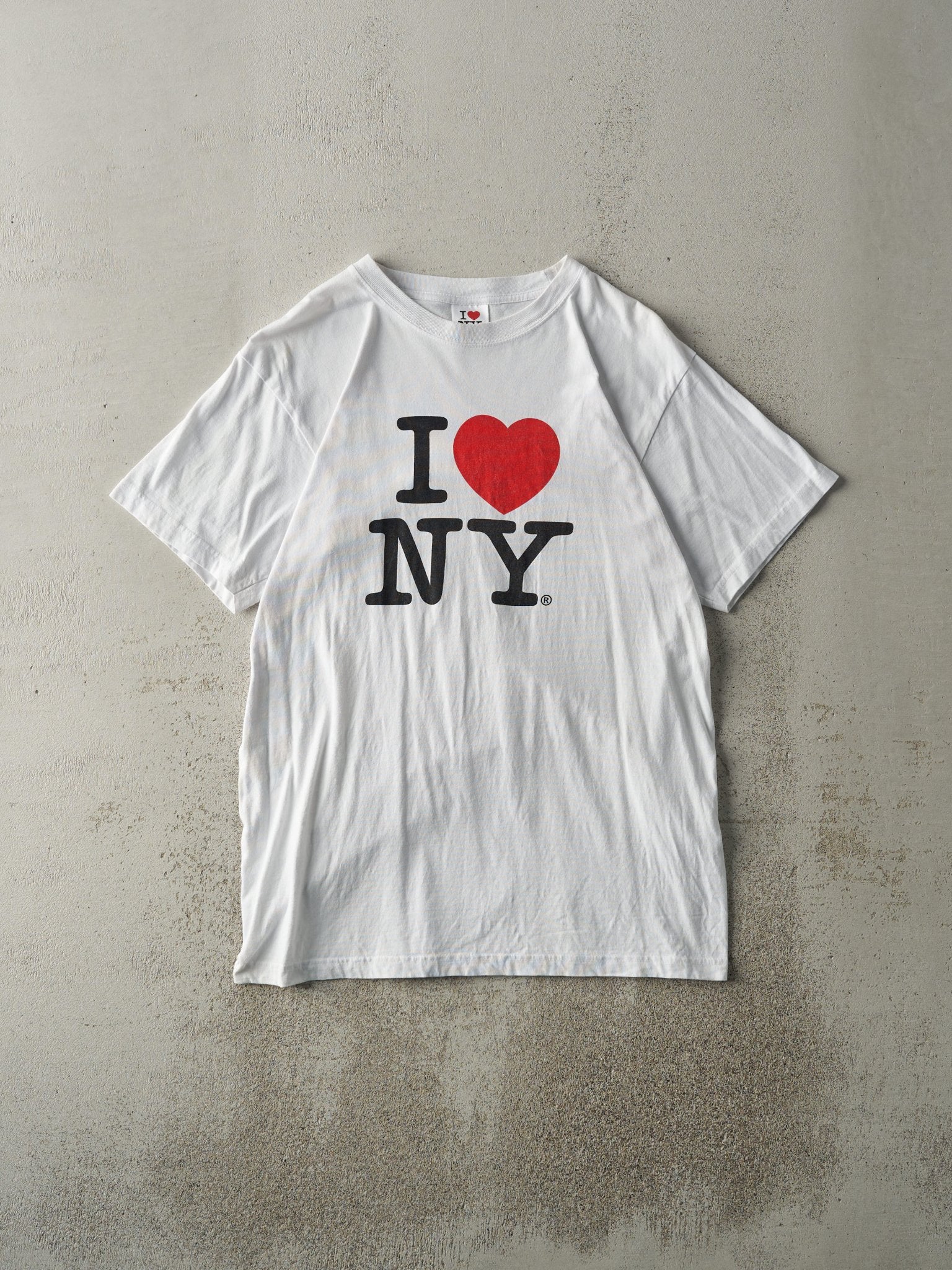 Vintage Y2K White I Love New York Tee (M/L)