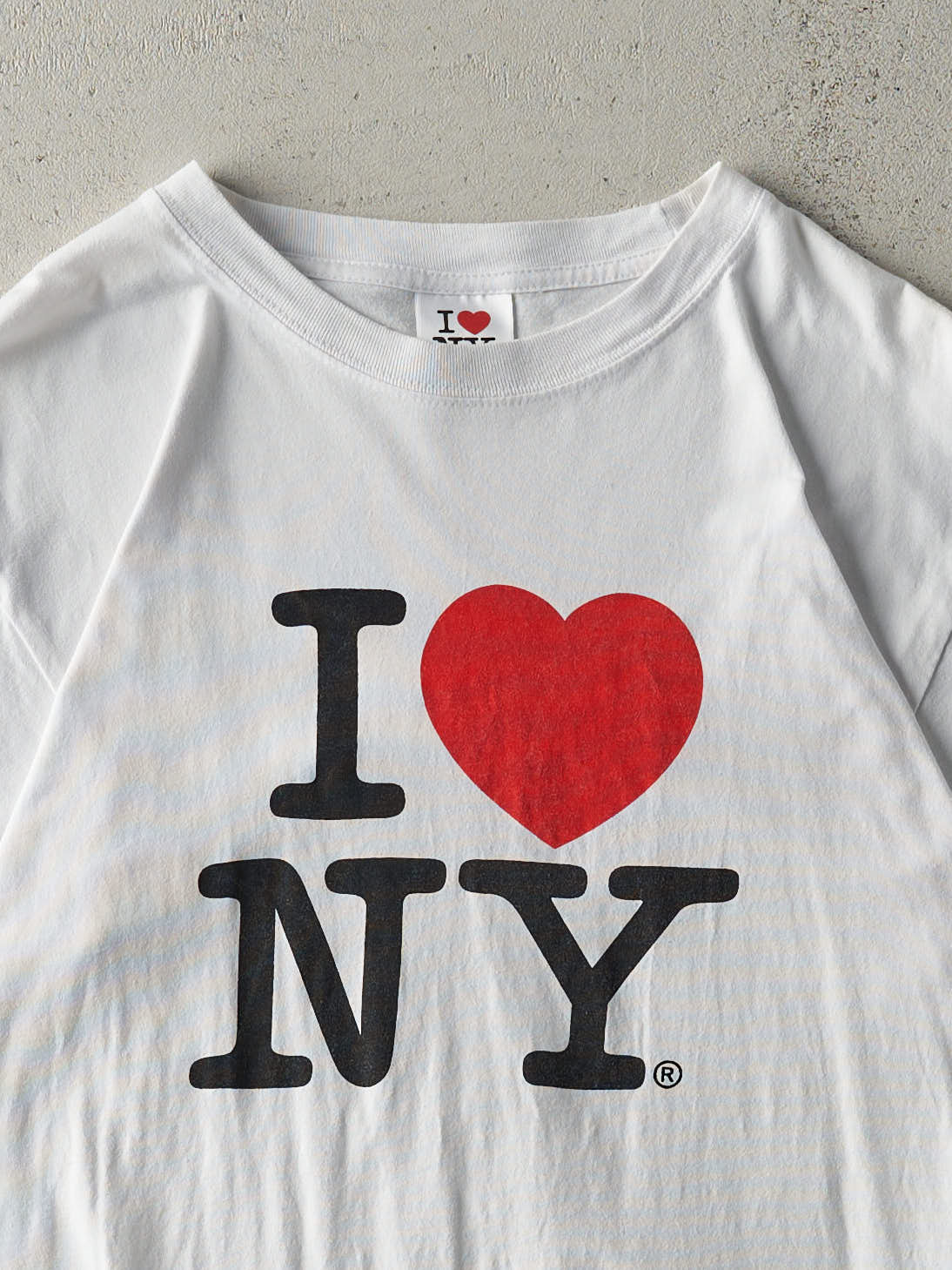 Vintage Y2K White I Love New York Tee (M/L)