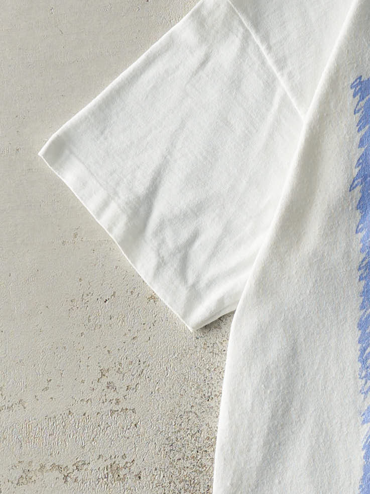 Vintage 90s White New York Statue of Liberty Single Stitch Tee (S/M)