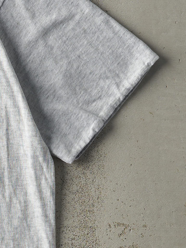 Vintage 96' Heather Grey New York Double Neck Tee (M)