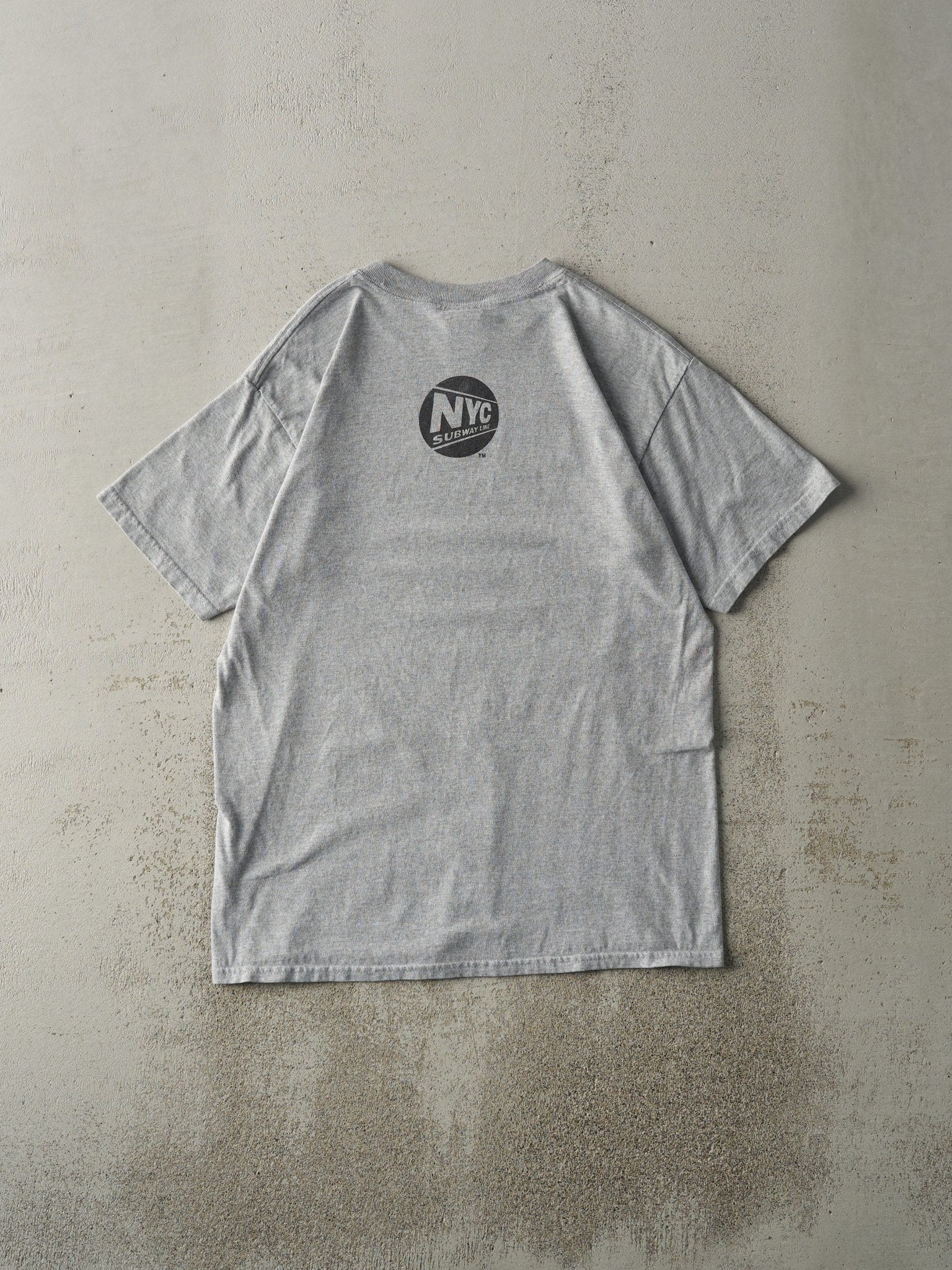 Vintage 90s Grey New York Yankee Stadium Subway Tee (M)