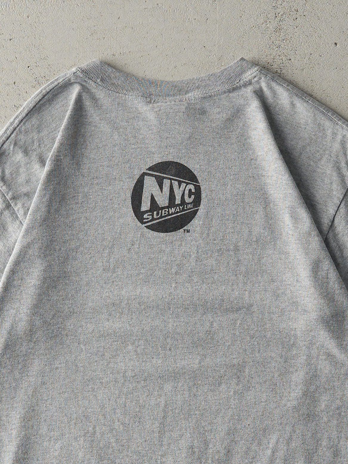 Vintage 90s Grey New York Yankee Stadium Subway Tee (M)