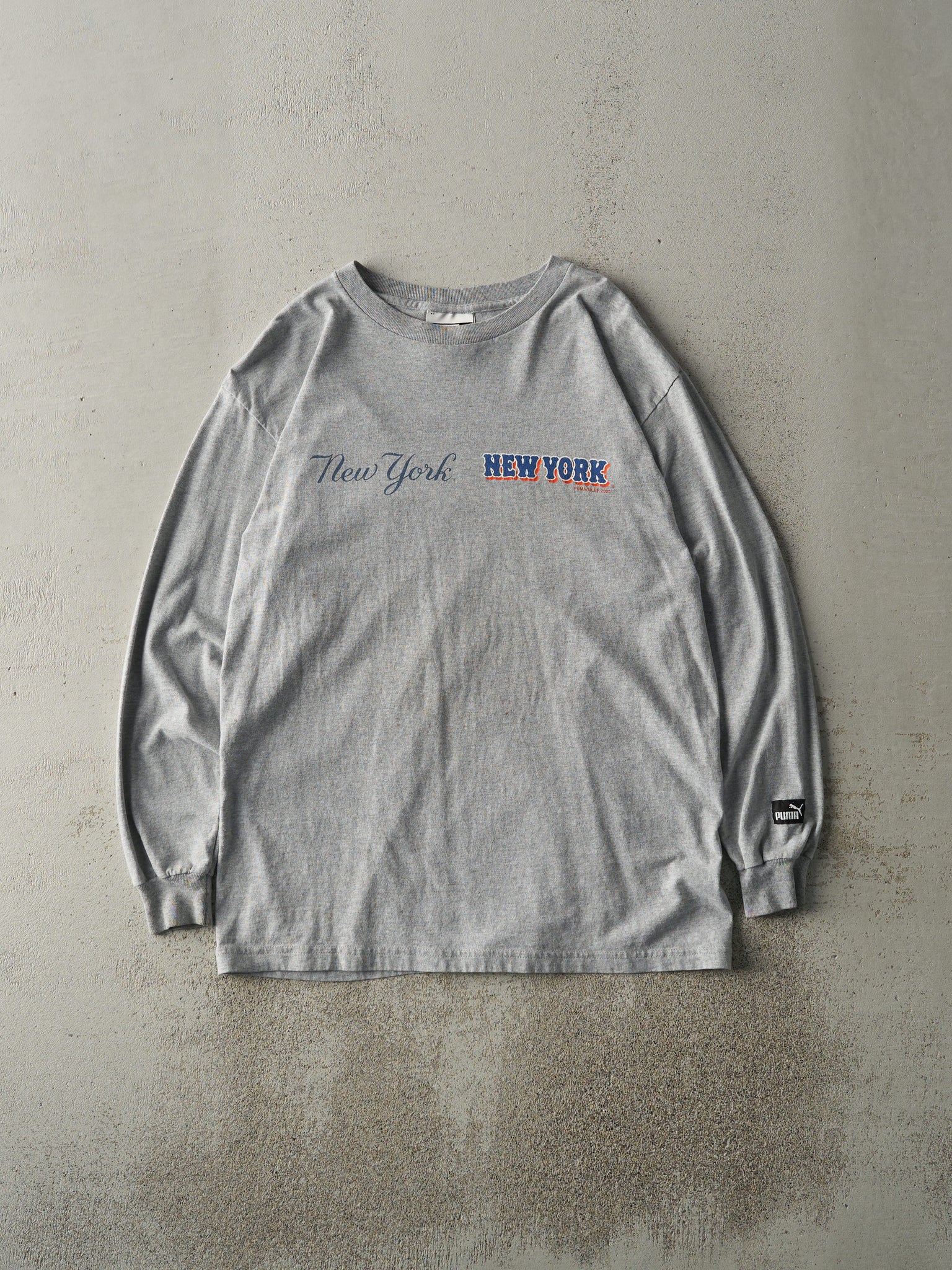 Vintage 00' Grey New York Mets Long Sleeve (M)