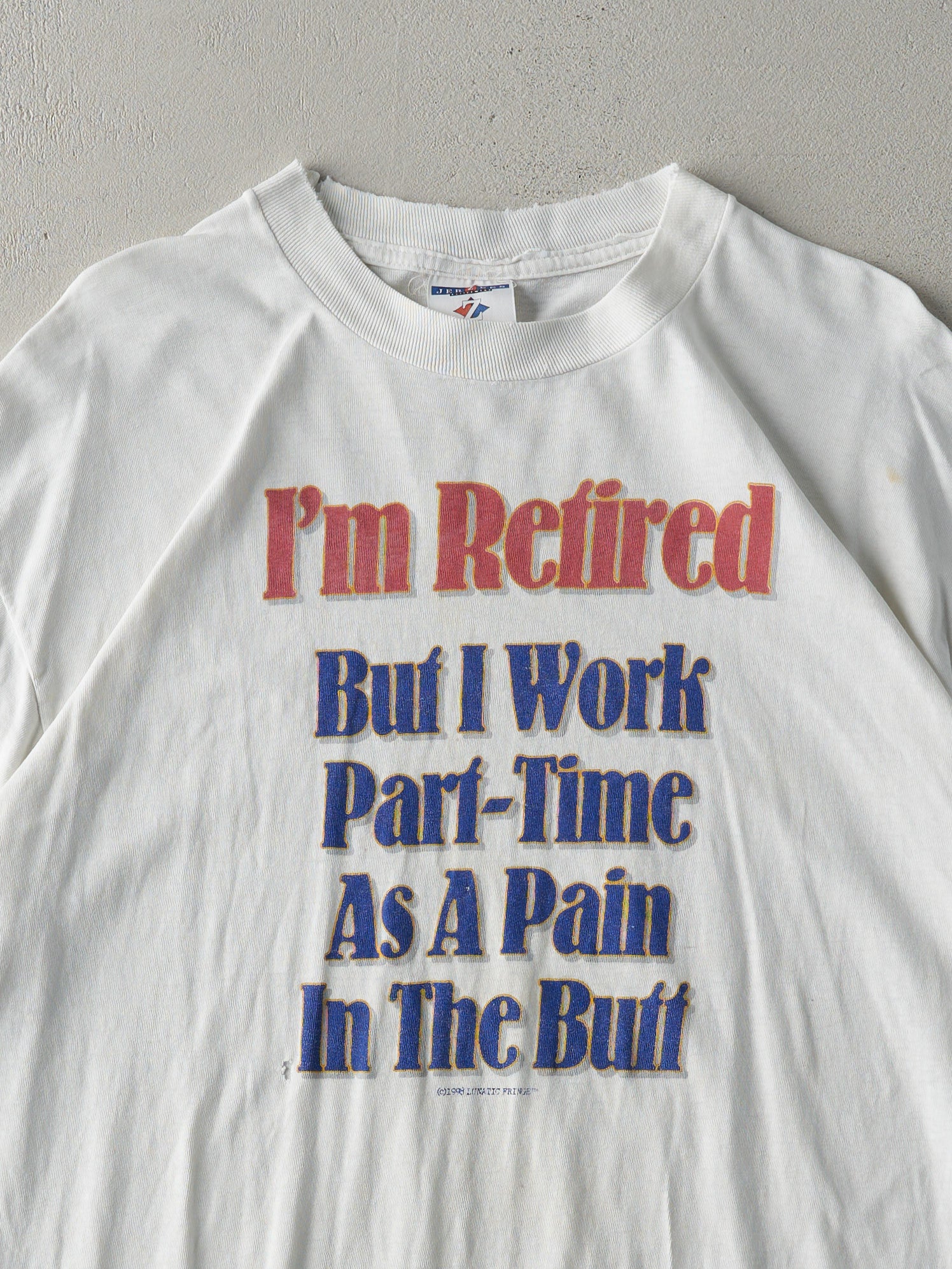 Vintage 98' White "Part Time Pain In The Butt" Tee (M)