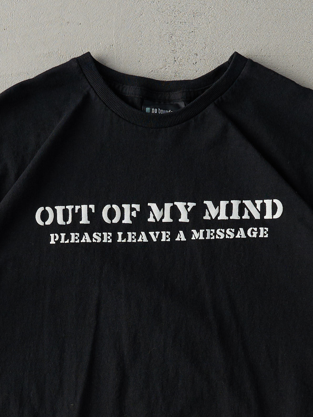 Vintage Y2K Black "Out Of My Mind" Tee (L)