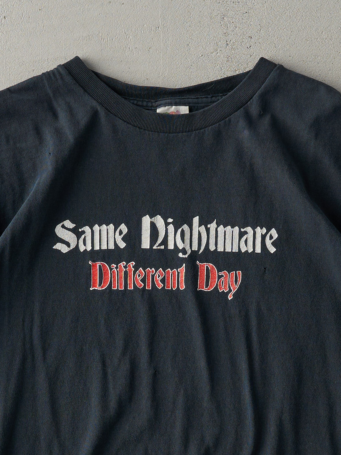 Vintage 90's Black "Same Nightmare" Tee (M)