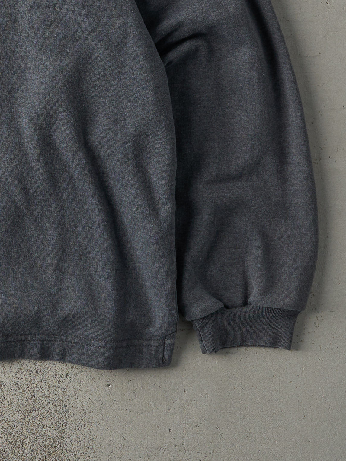 Vintage 90s Charcoal Grey Reebok Quarter Zip Crewneck (L)