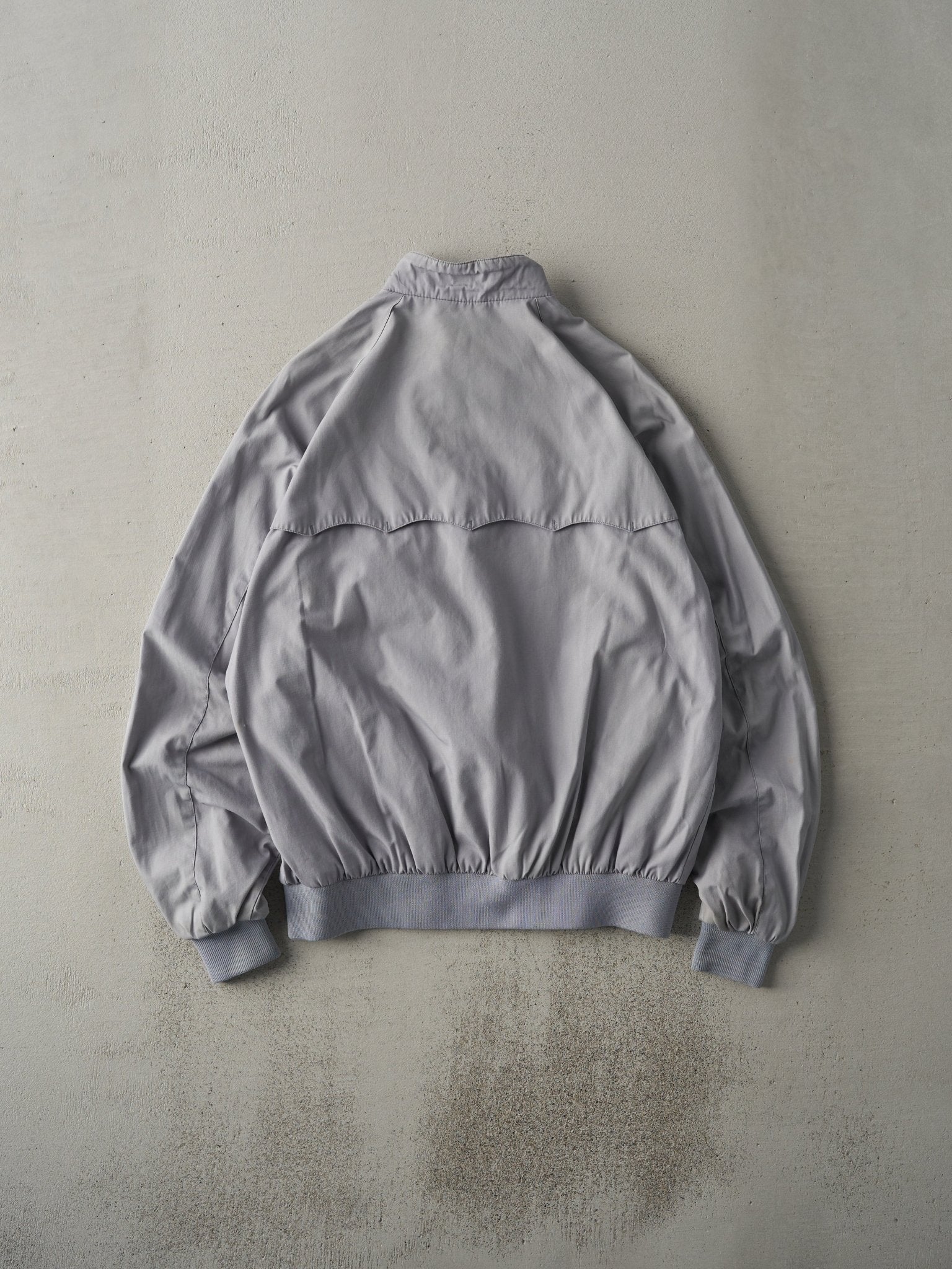 Vintage 90s Grey Flannel Lined Harrington Jacket (S/M)