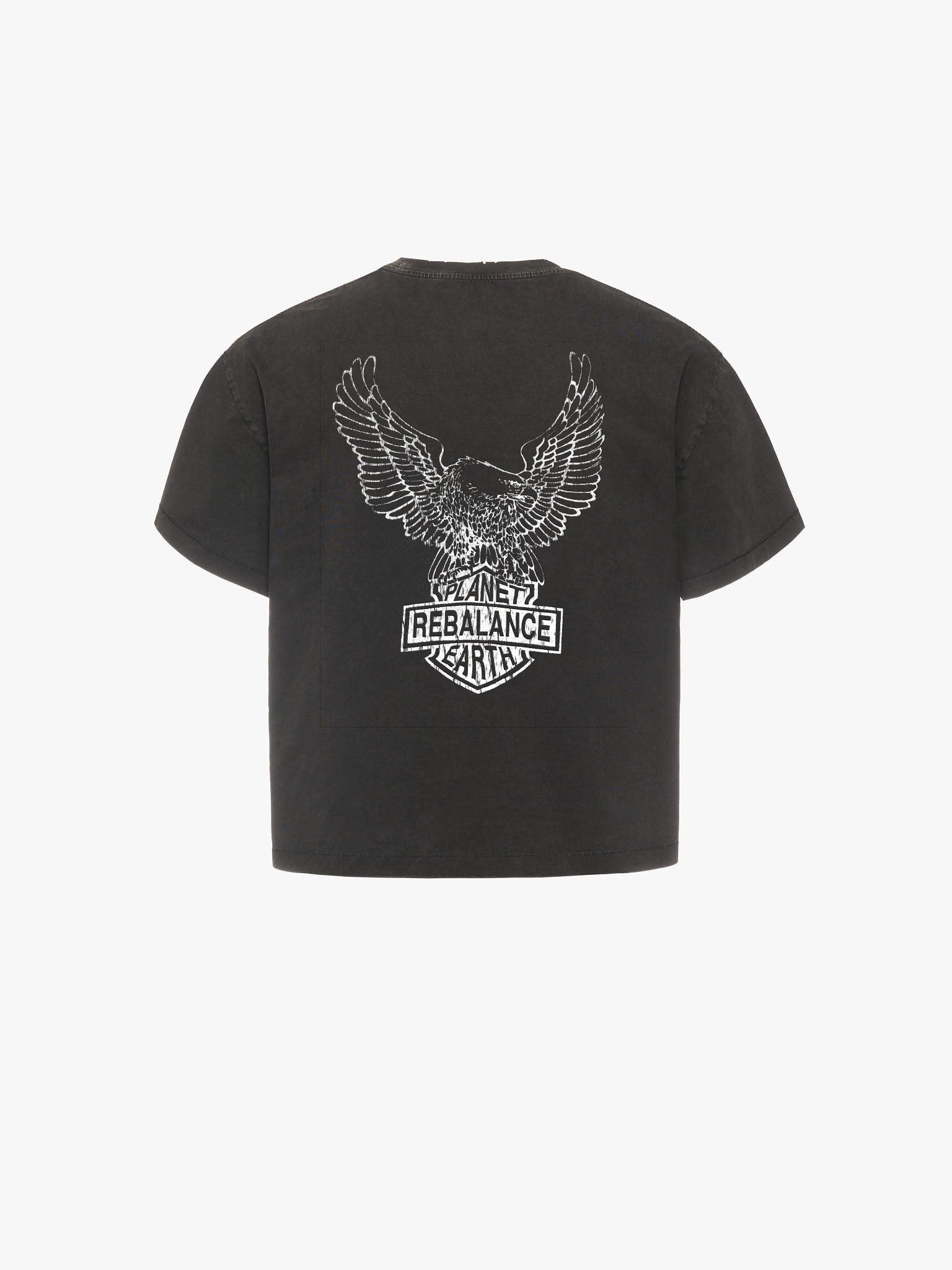 Rebalance the Earth Eagle Tee - Jet Black