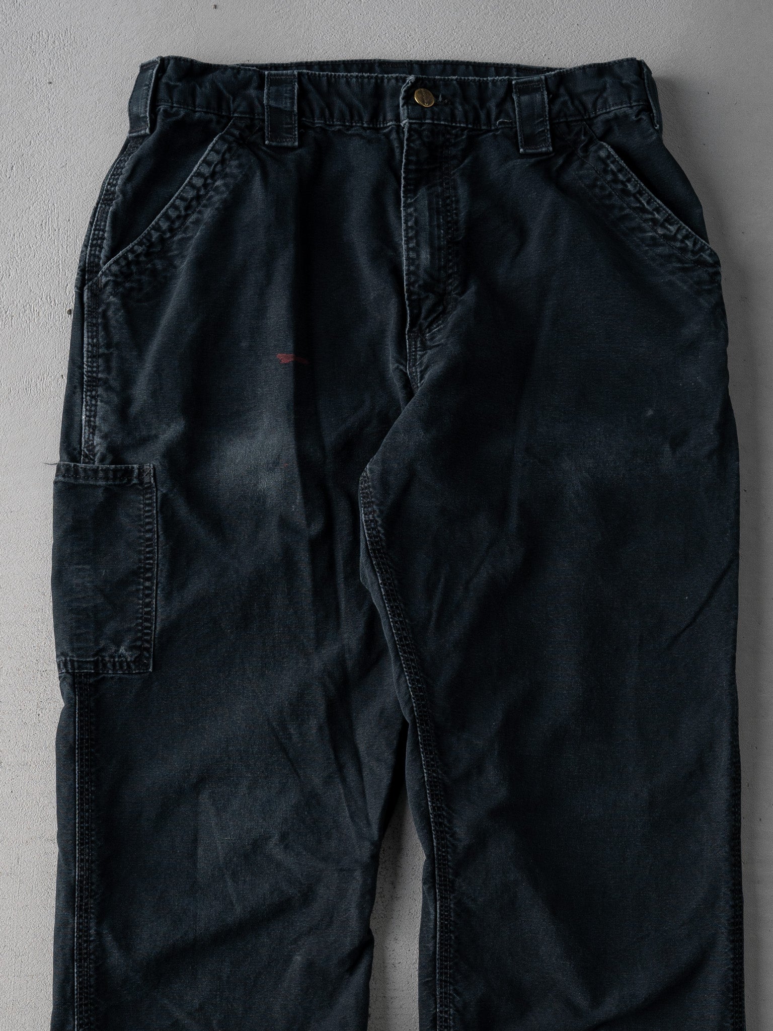 Vintage 90s Black Carhartt Dungaree Carpenter Pants (32 x 32)