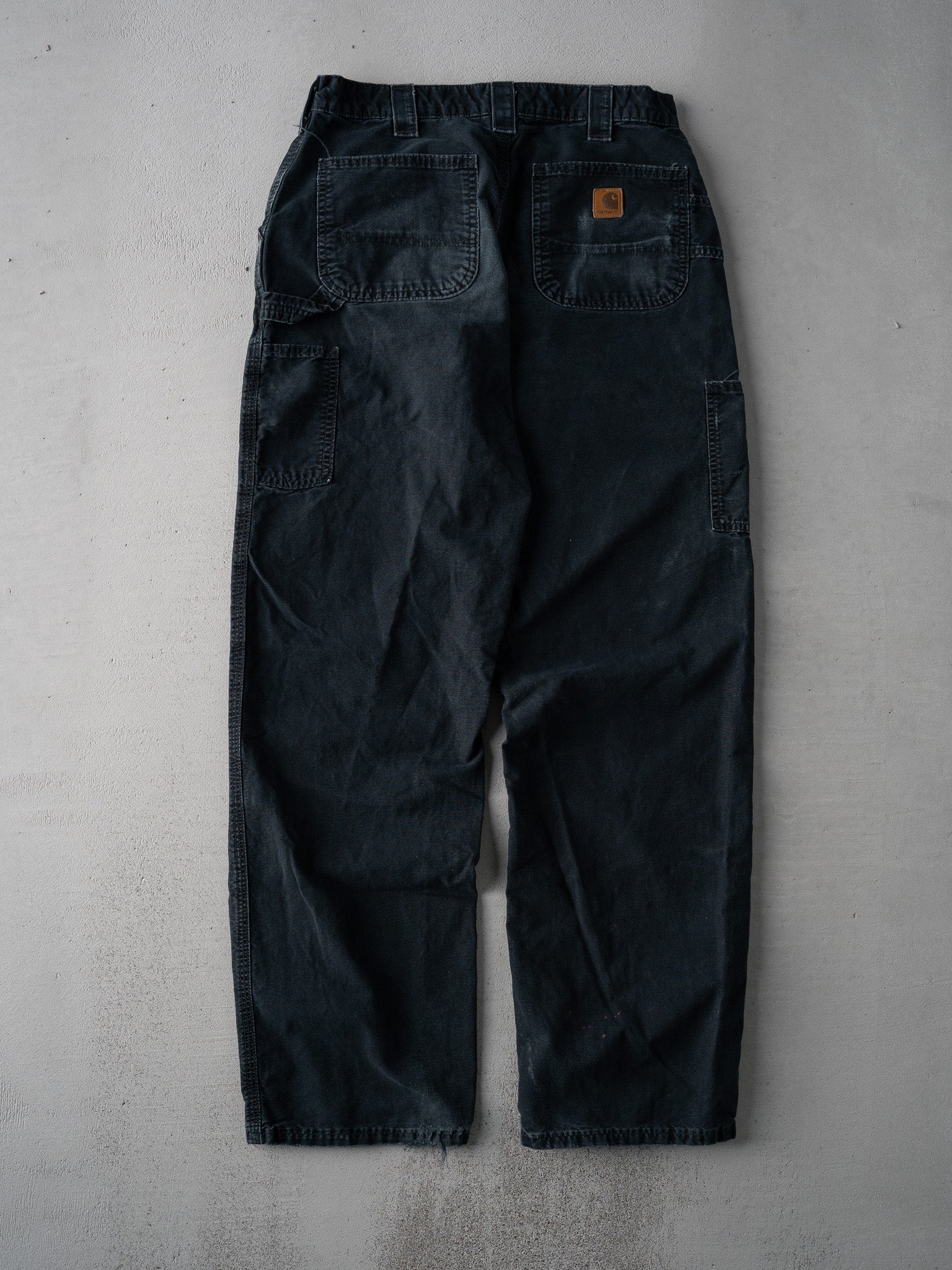 Vintage 90s Black Carhartt Dungaree Carpenter Pants (32 x 32)