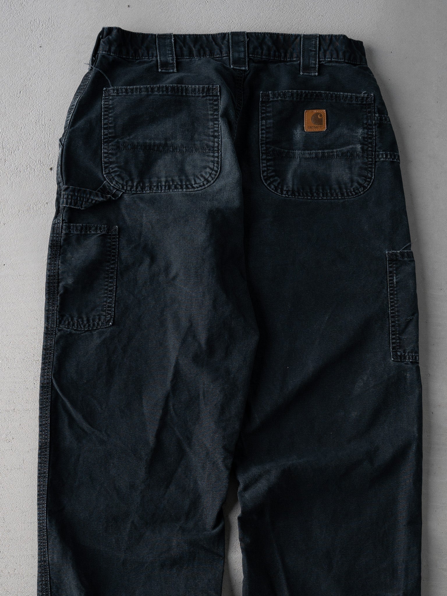 Vintage 90s Black Carhartt Dungaree Carpenter Pants (32 x 32)