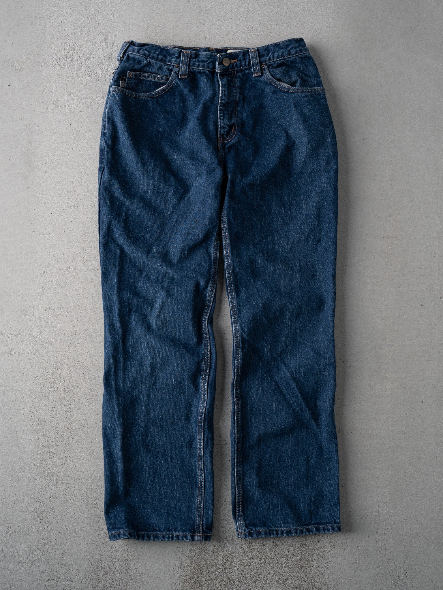 Vintage Dark Blue Carhartt FR Denim Jeans (31 x 29)