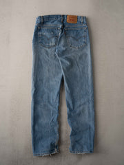 Vintage 90s Washed Blue Levi 505 Denim Jeans (32 x 31)