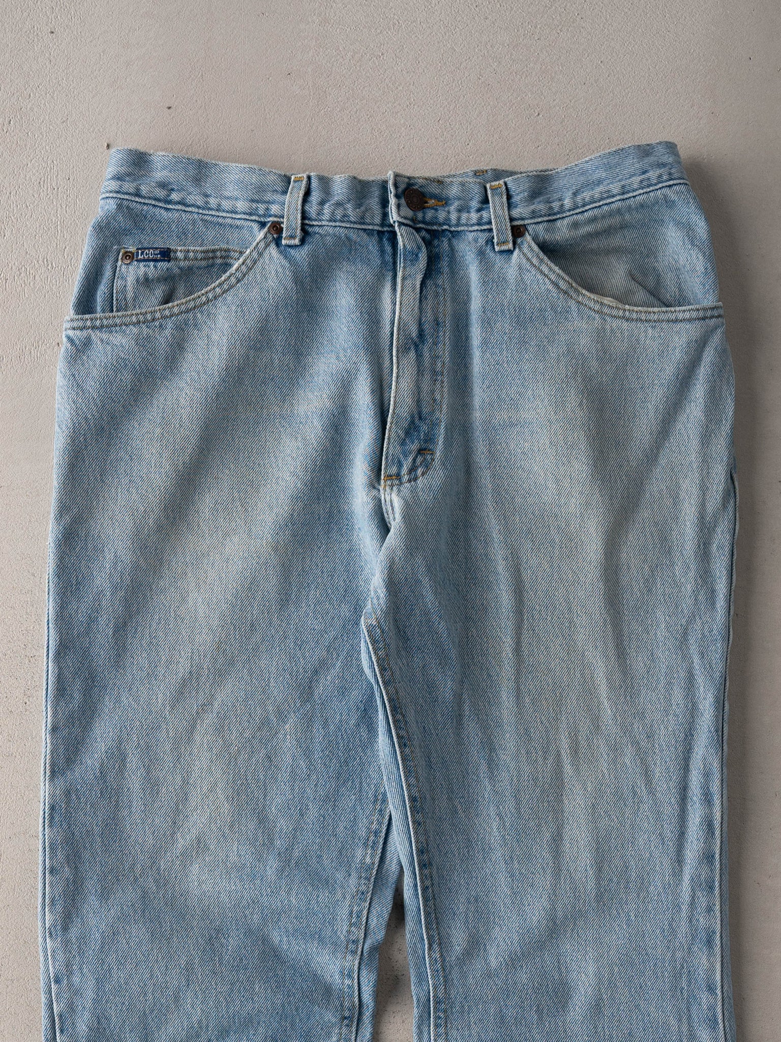 Vintage 90s Light Blue Lee Denim Jeans (35 x 31)