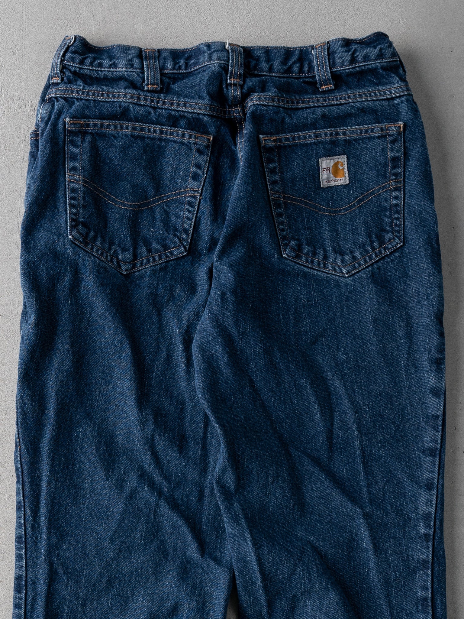 Vintage Dark Blue Carhartt FR Denim Jeans (31 x 29)