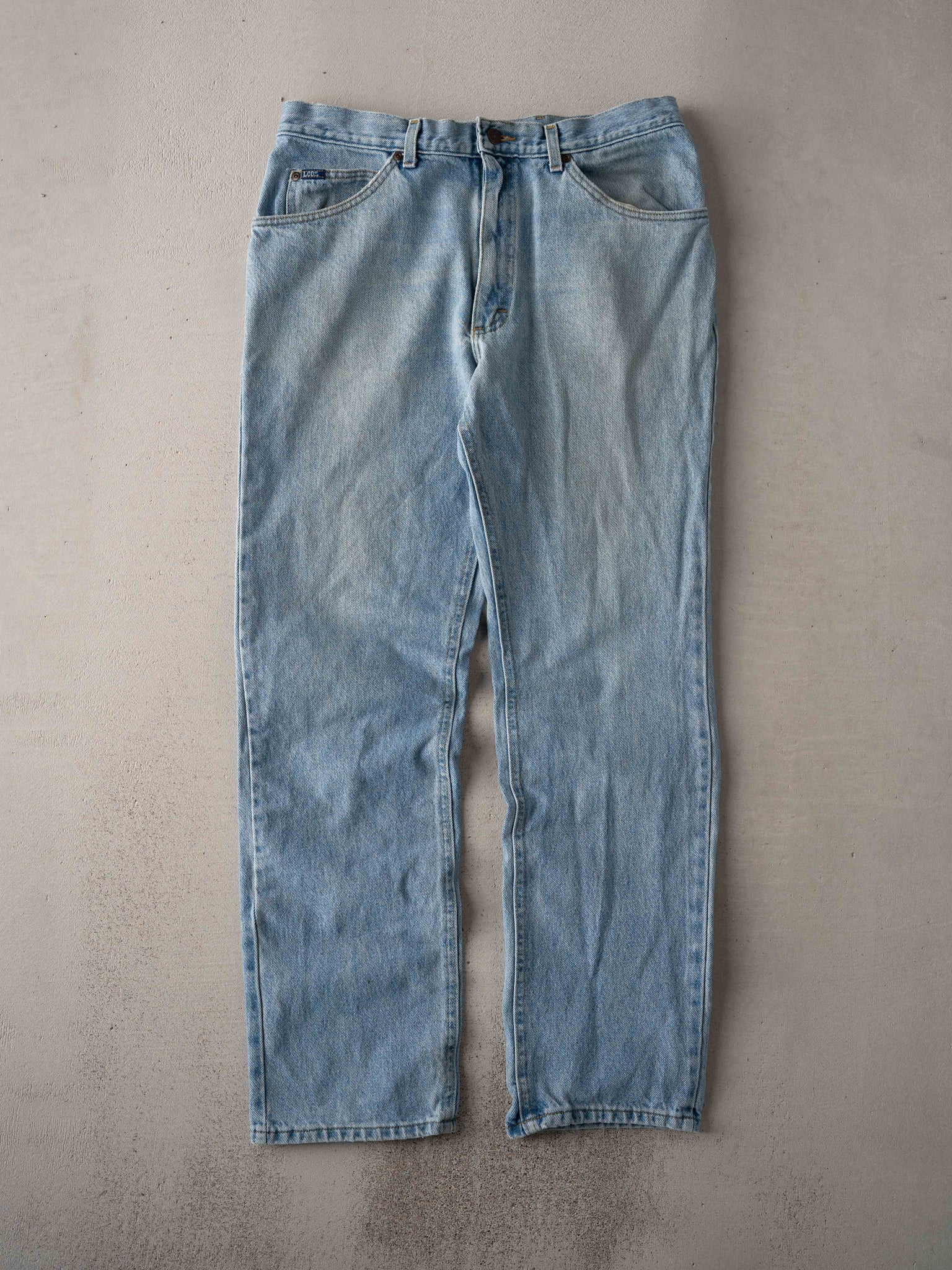 Vintage 90s Light Blue Lee Denim Jeans (35 x 31)