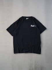 Vintage 90s Black Fedex Pocket Tee (M)