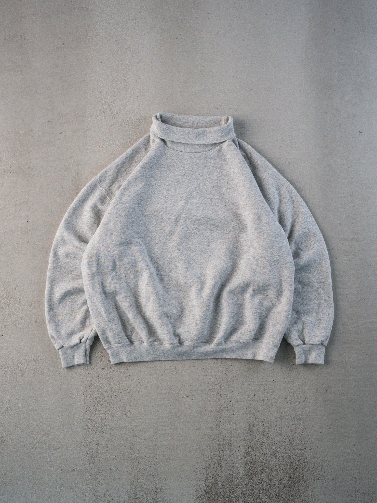 Vintage 90s Heather Grey Pluma Turtle Neck Sweater (L)