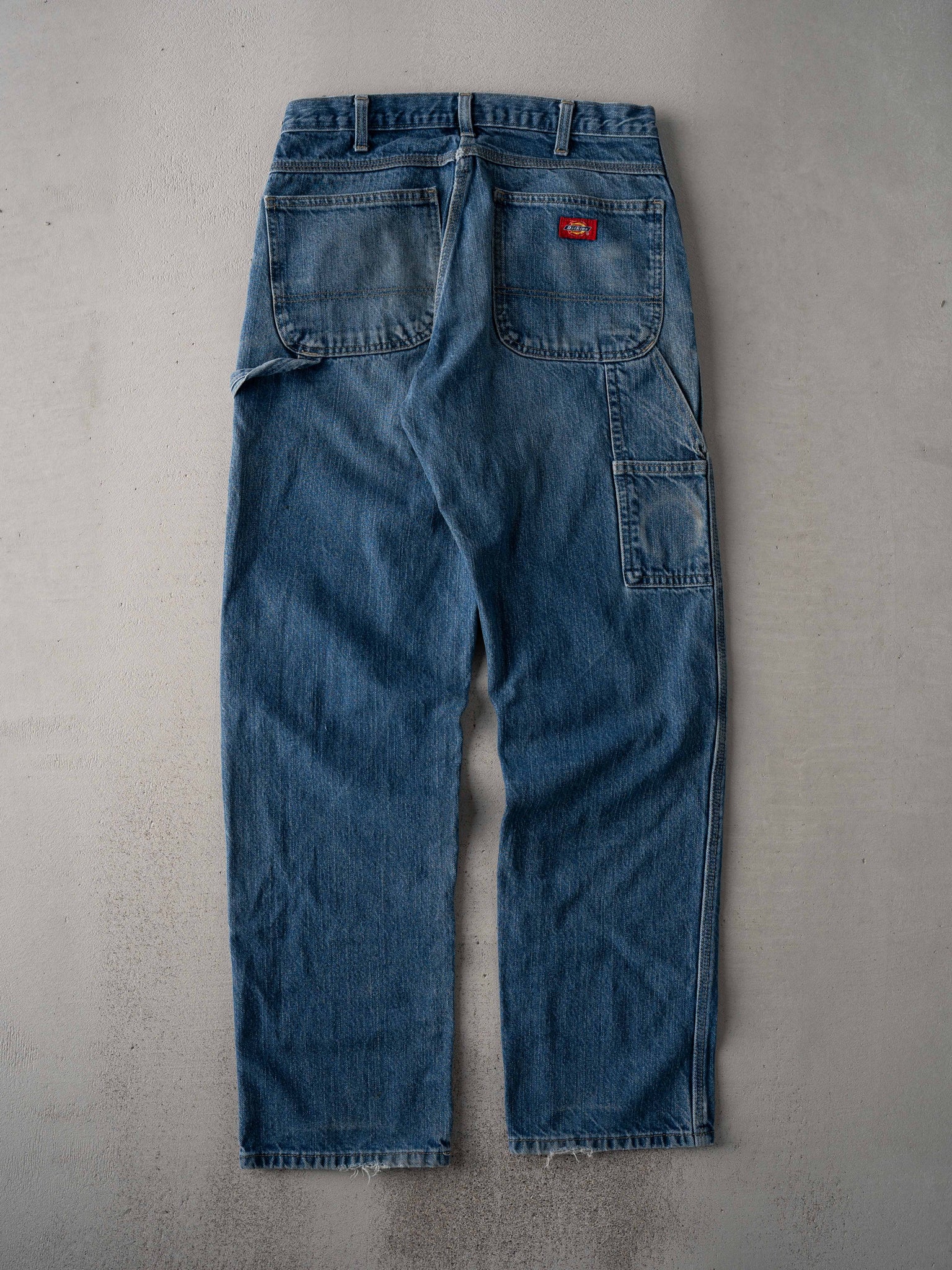 Vintage 90s Faded Blue Dickies Carpenter Denim Pants (31x 33)