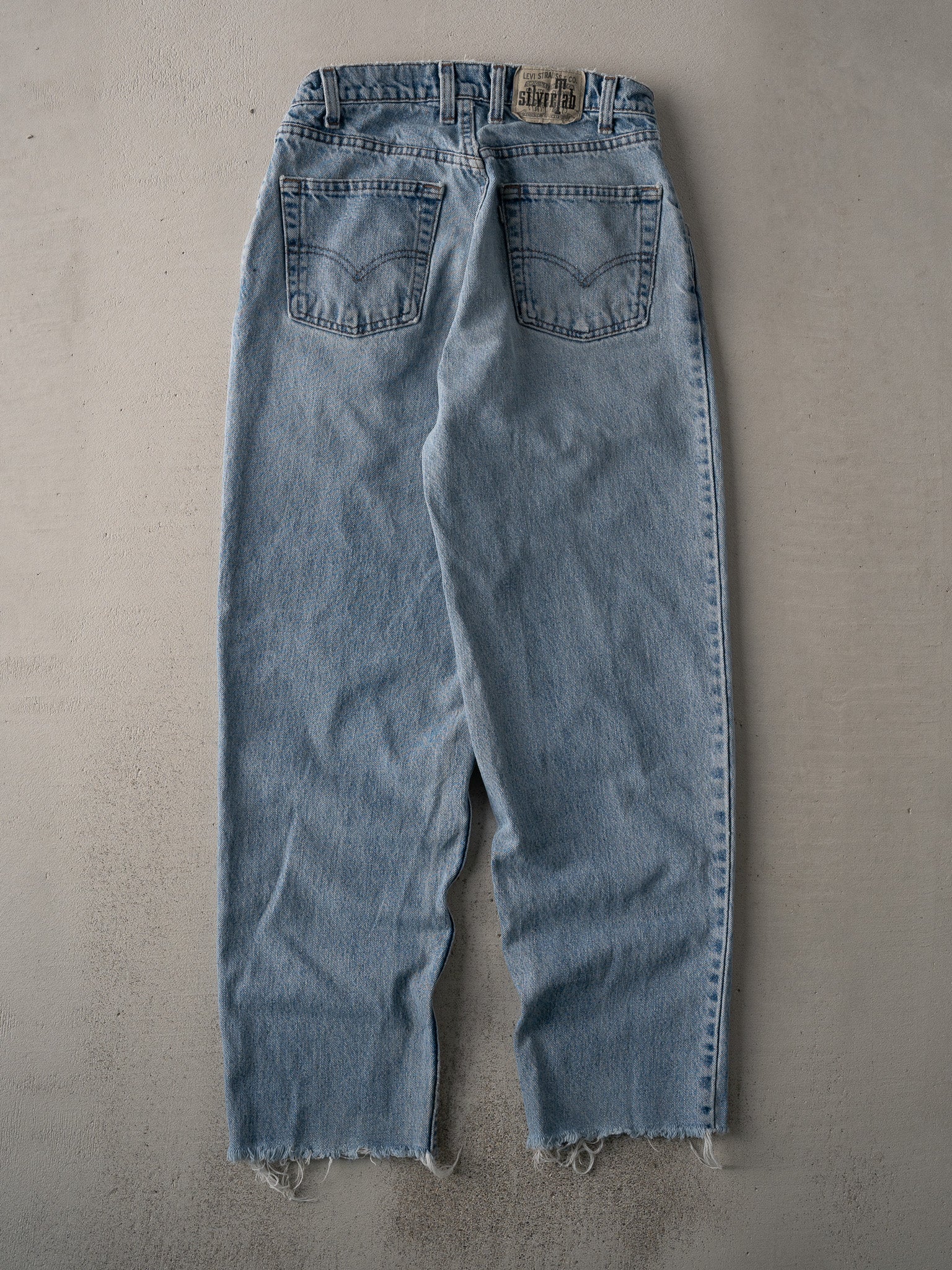 Vintage 90s Light Blue Levi Silvertab Baggy Denim Jeans (28 x 29)