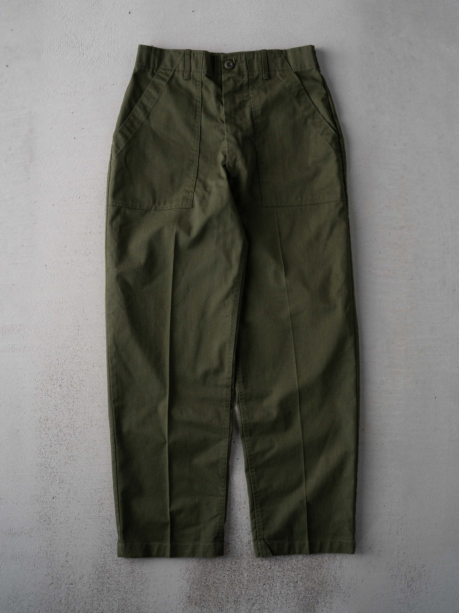 Vintage 80s Army Green OG507s Fatigue Ultility Pants (28 x 28)