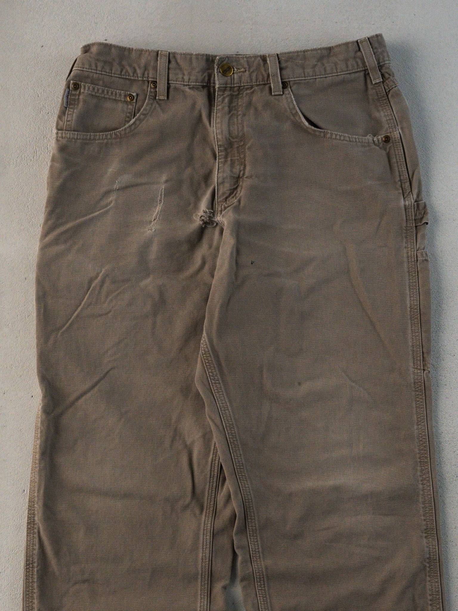 Vintage Light Brown Carhartt Carpenter Pants (32 x 33)