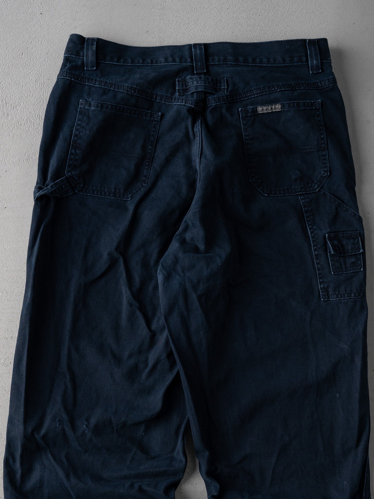 Vintage 90s Navy Blue Riveted By Lee Carpenter Pants (34 x 30)