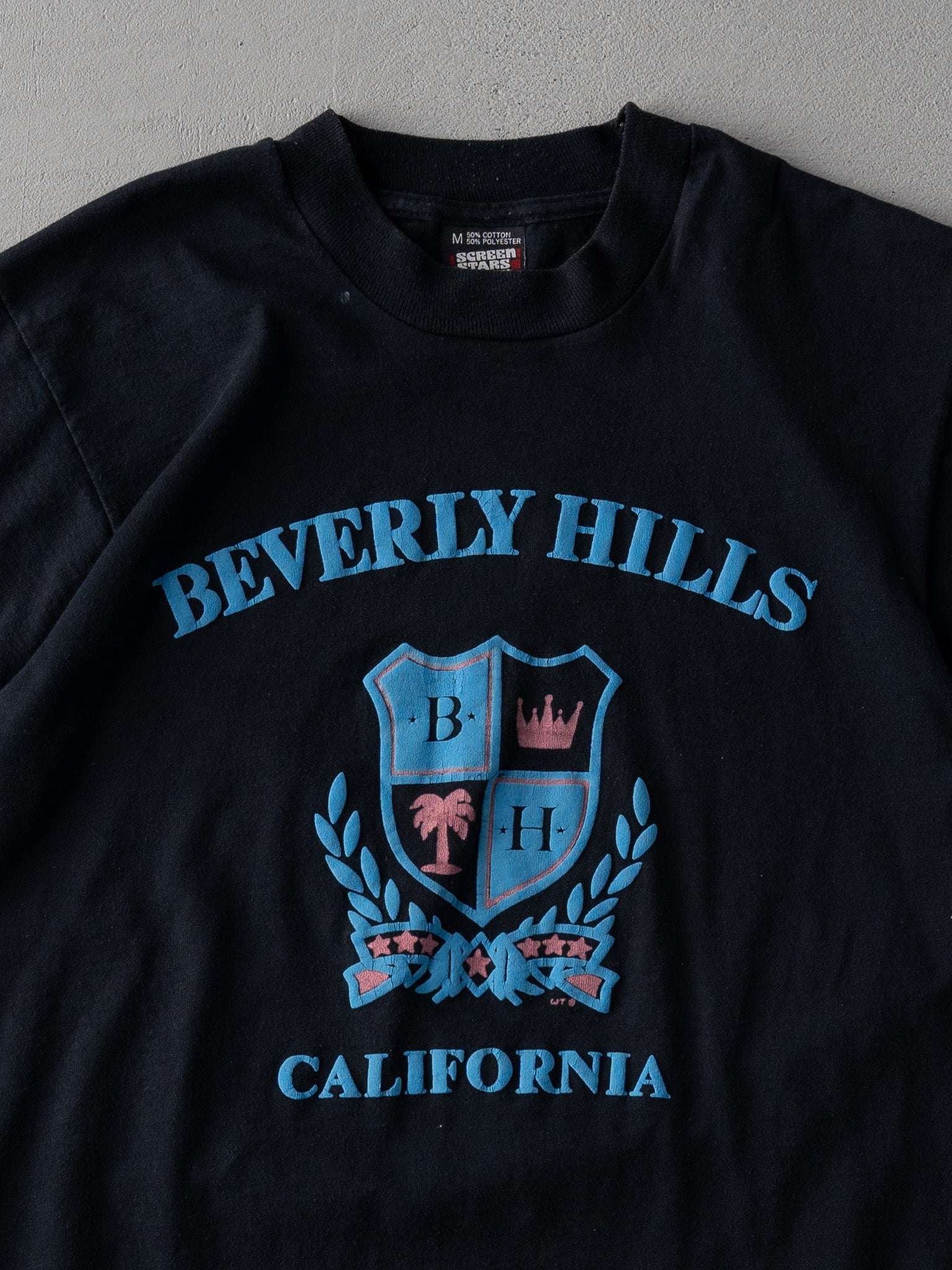 Vintage 87' Black Beverly Hills Californa Single Stitched Tee (S)