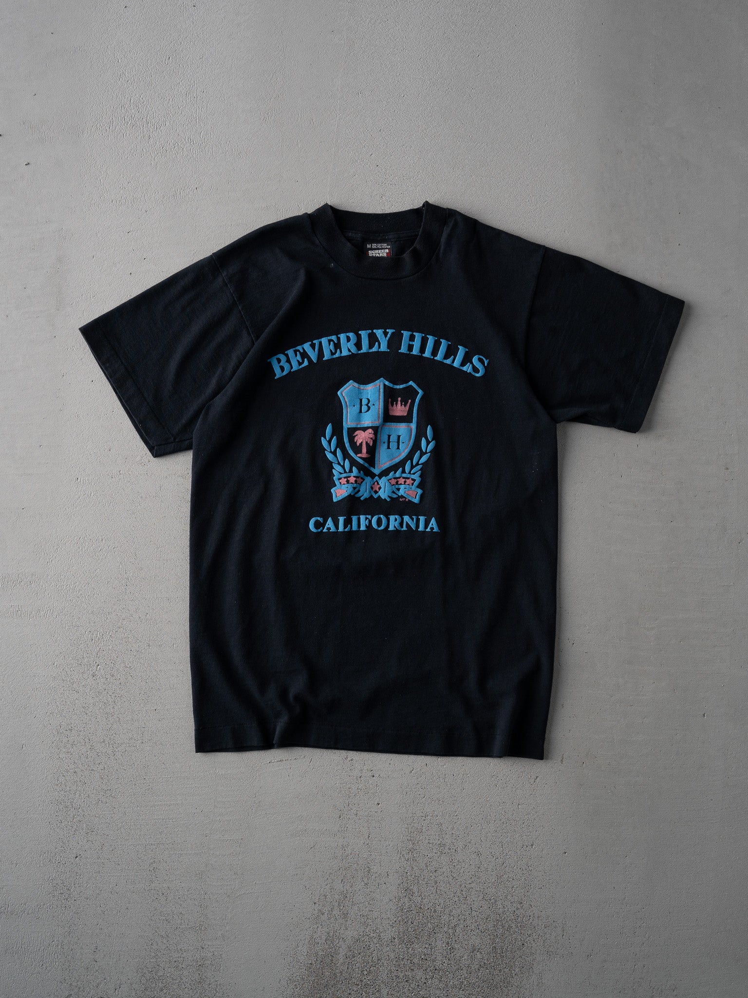 Vintage 87' Black Beverly Hills Californa Single Stitched Tee (S)