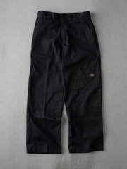 VIntage 90s Black Dickies Loose Fit Double Knee Work Pants (30 x 29)