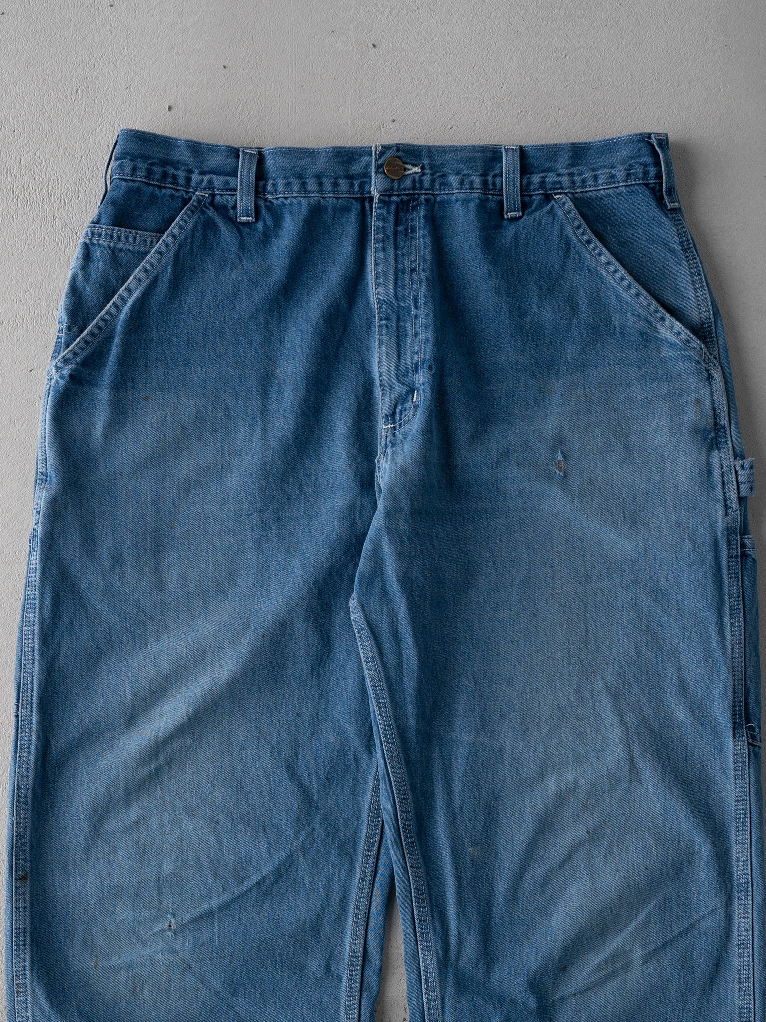 Vintage Blue Carhartt Dungaree Carpenter Pants (34 x 30)