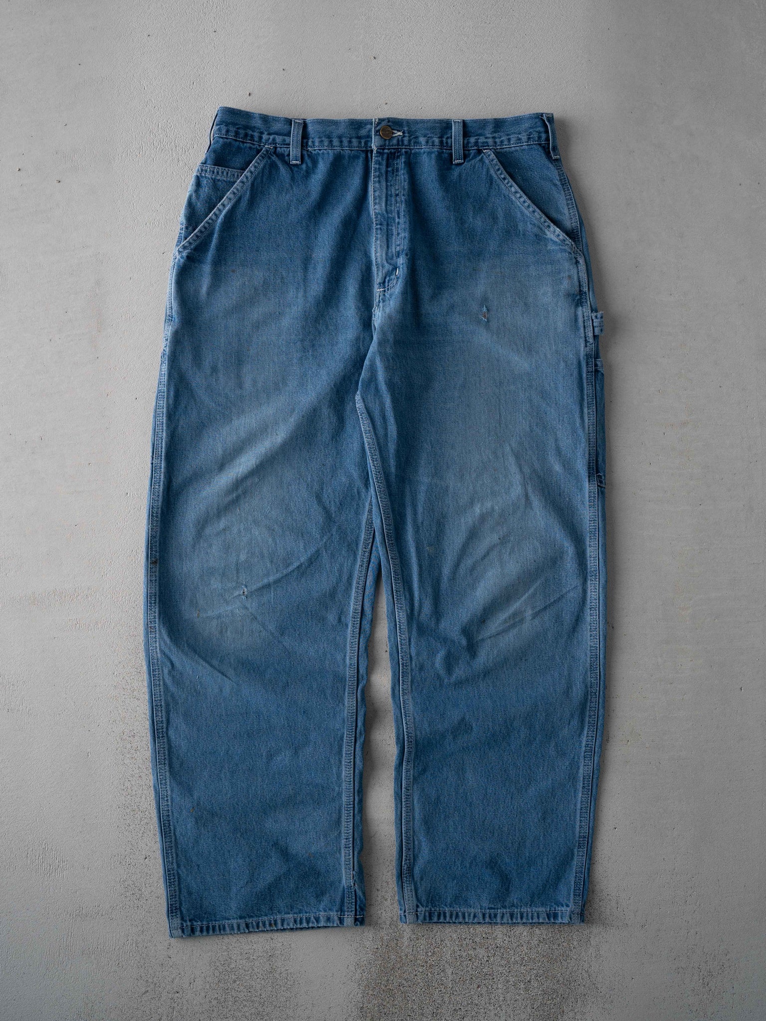 Vintage Blue Carhartt Dungaree Carpenter Pants (34 x 30)