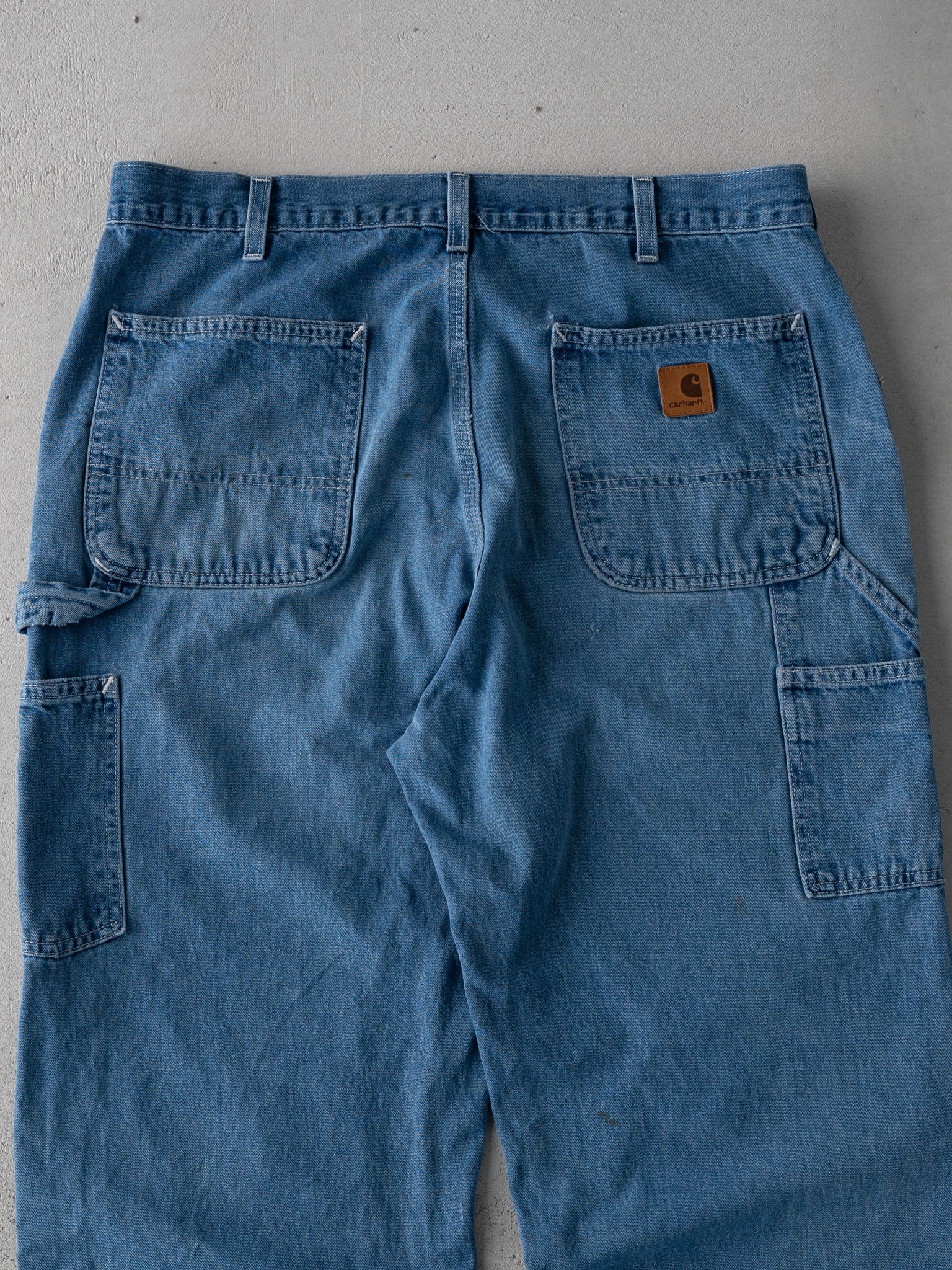 Vintage Blue Carhartt Dungaree Carpenter Pants (34 x 30)