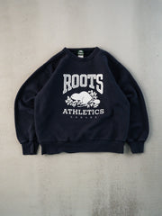 Vintage 90s Navy Roots Boxy Crewneck (M/L)