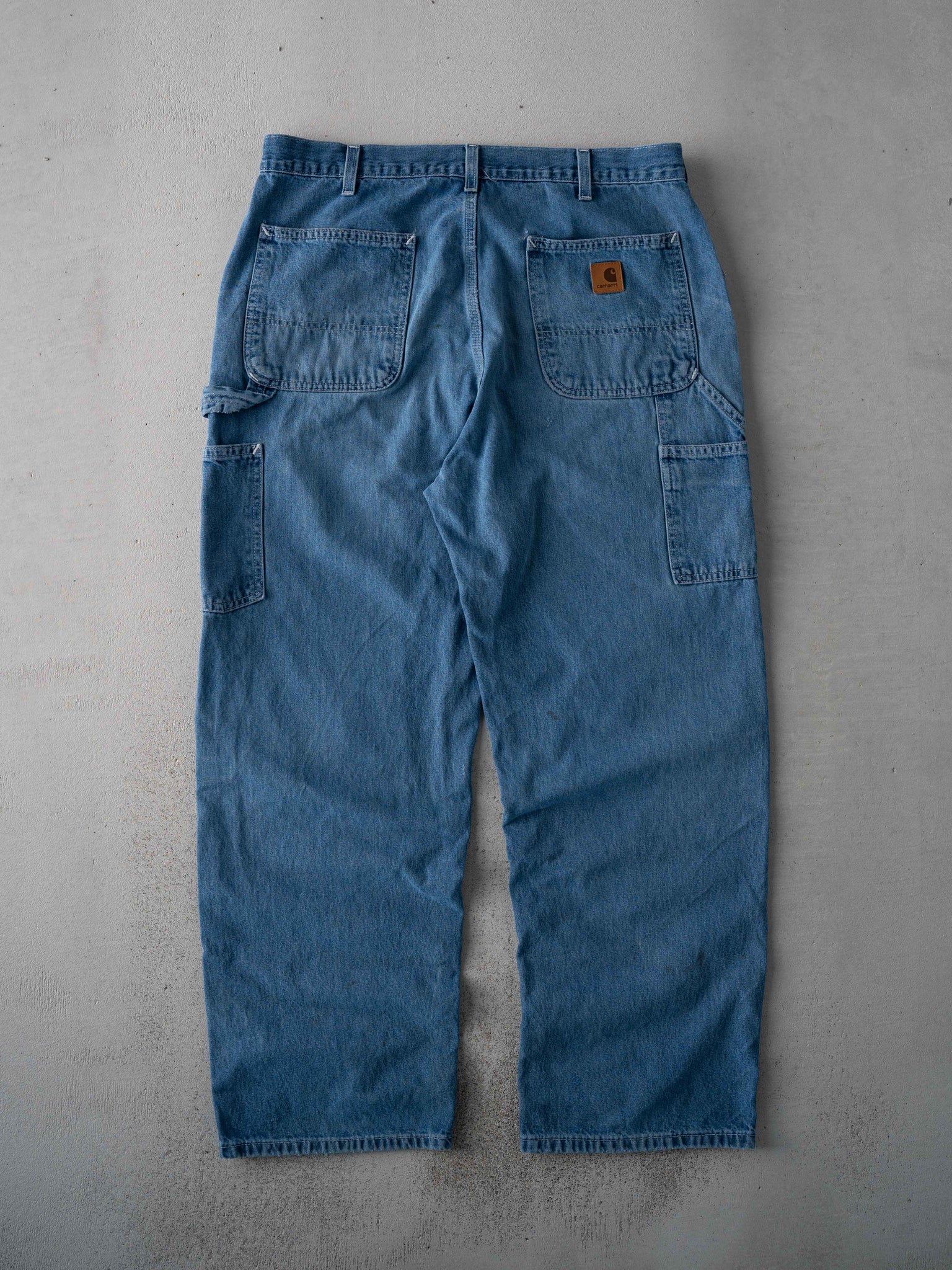 Vintage Blue Carhartt Dungaree Carpenter Pants (34 x 30)