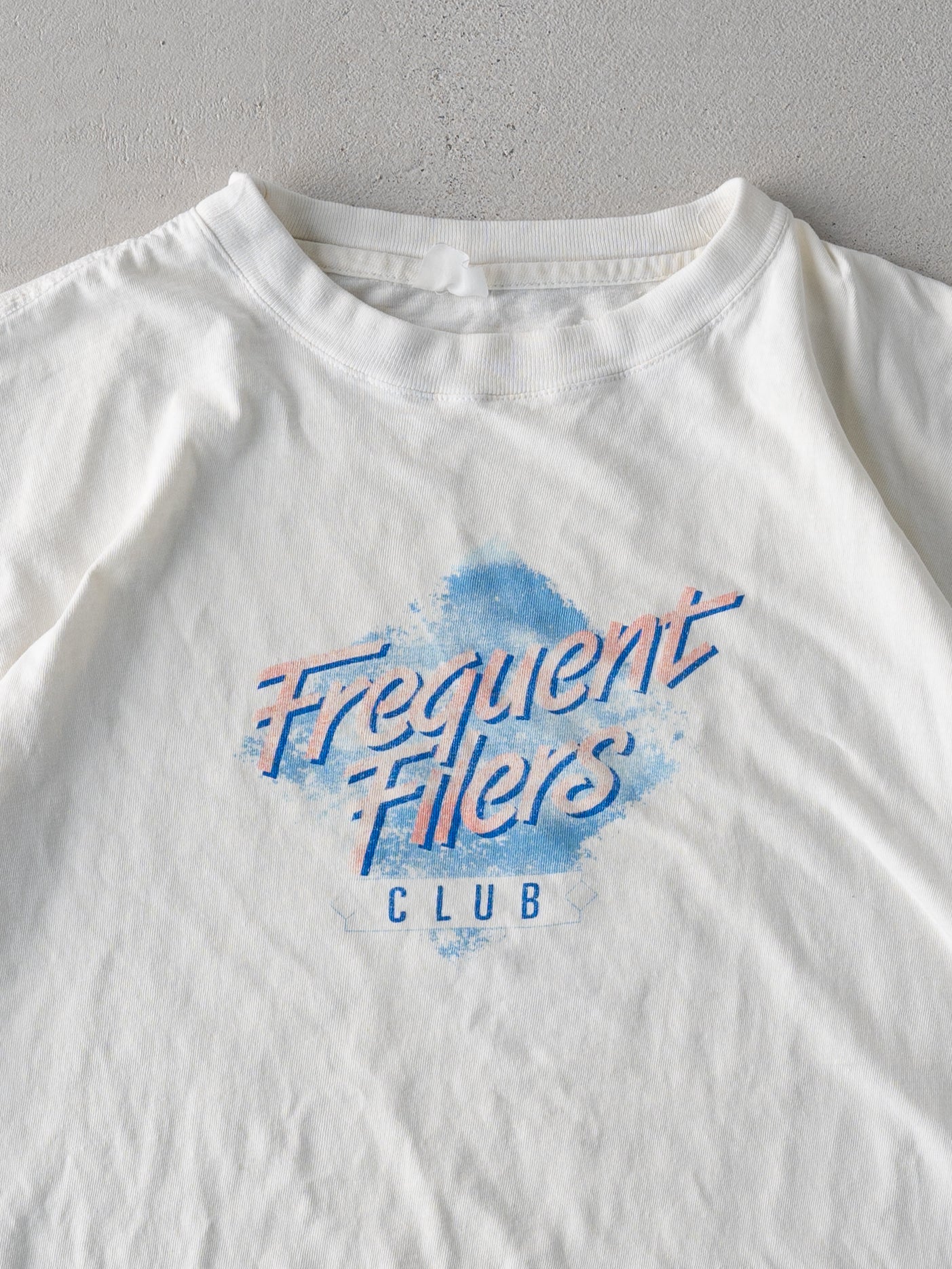 Vintage 80s White Frequent Filers Club Tee (L)