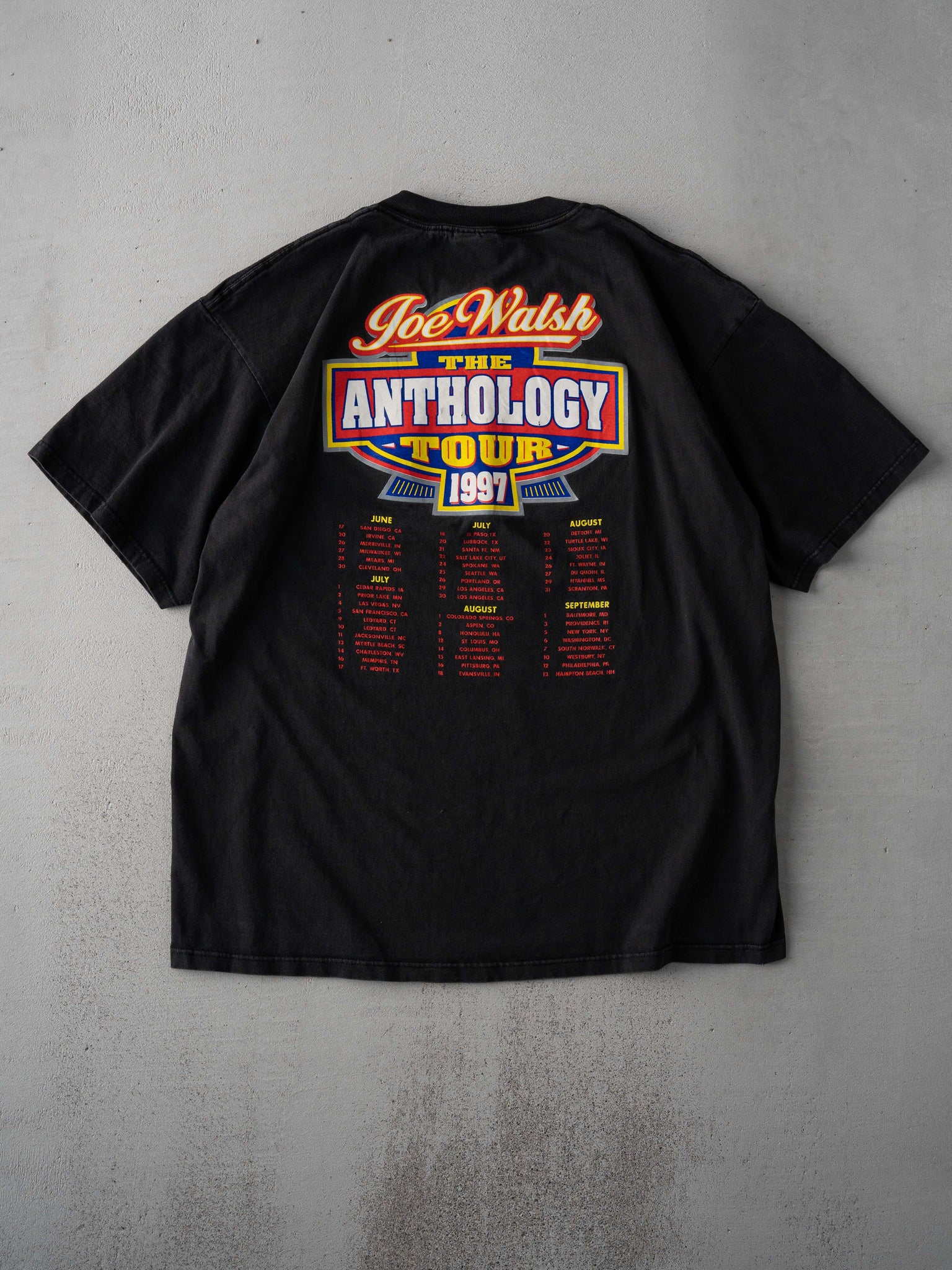 Vintage 97' Black Joe Walsh Anthology Tour Tee (L)