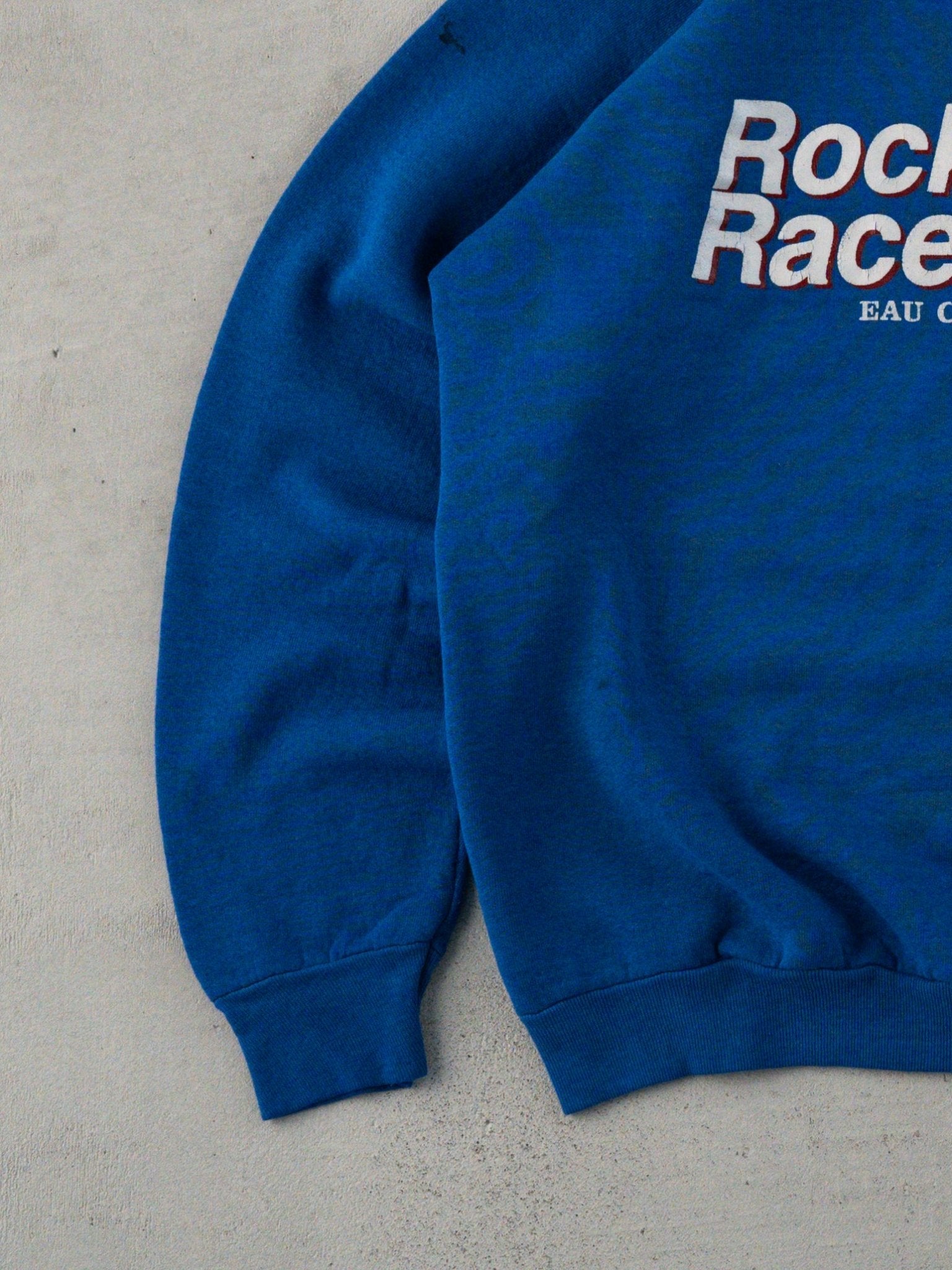 Vintage 80s Blue Rock Falls Raceway Crewneck (M)